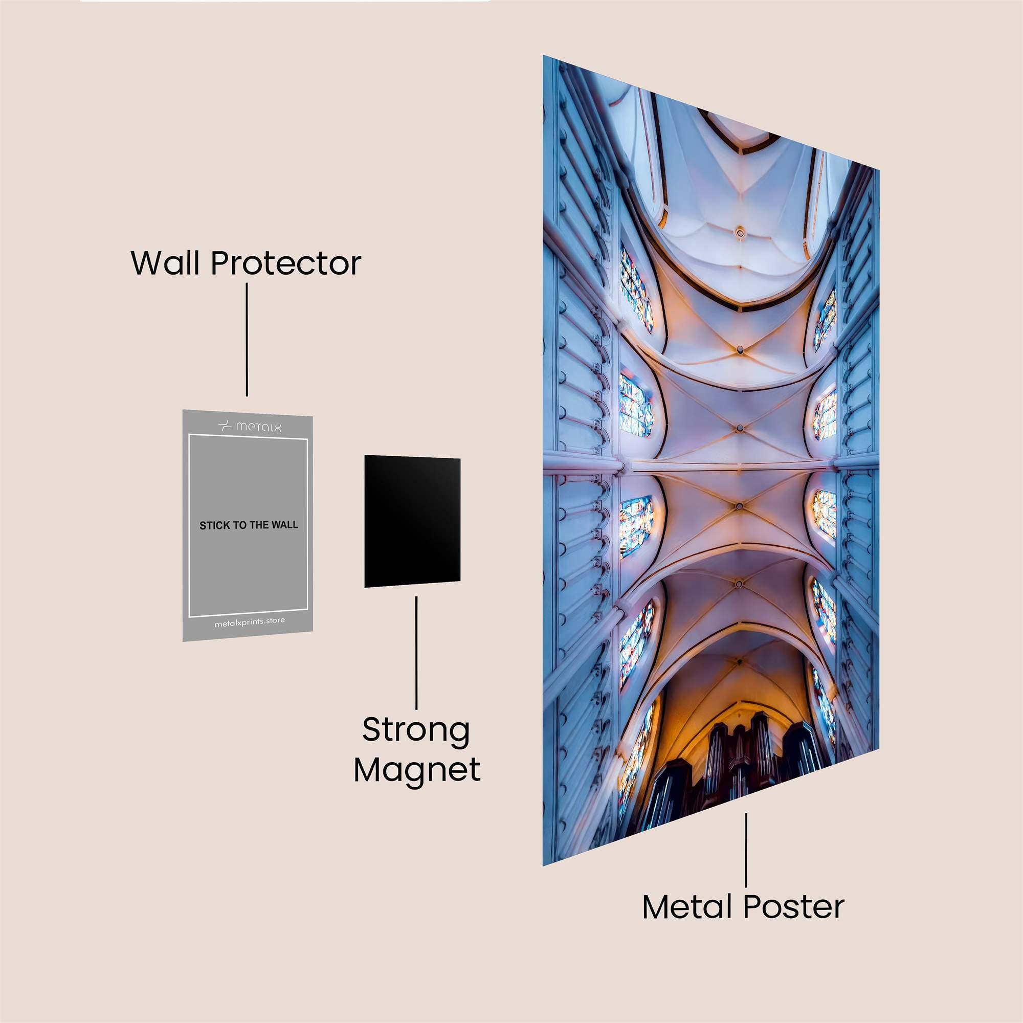 Cathedral Serenity Safe Wall Magnetic / M