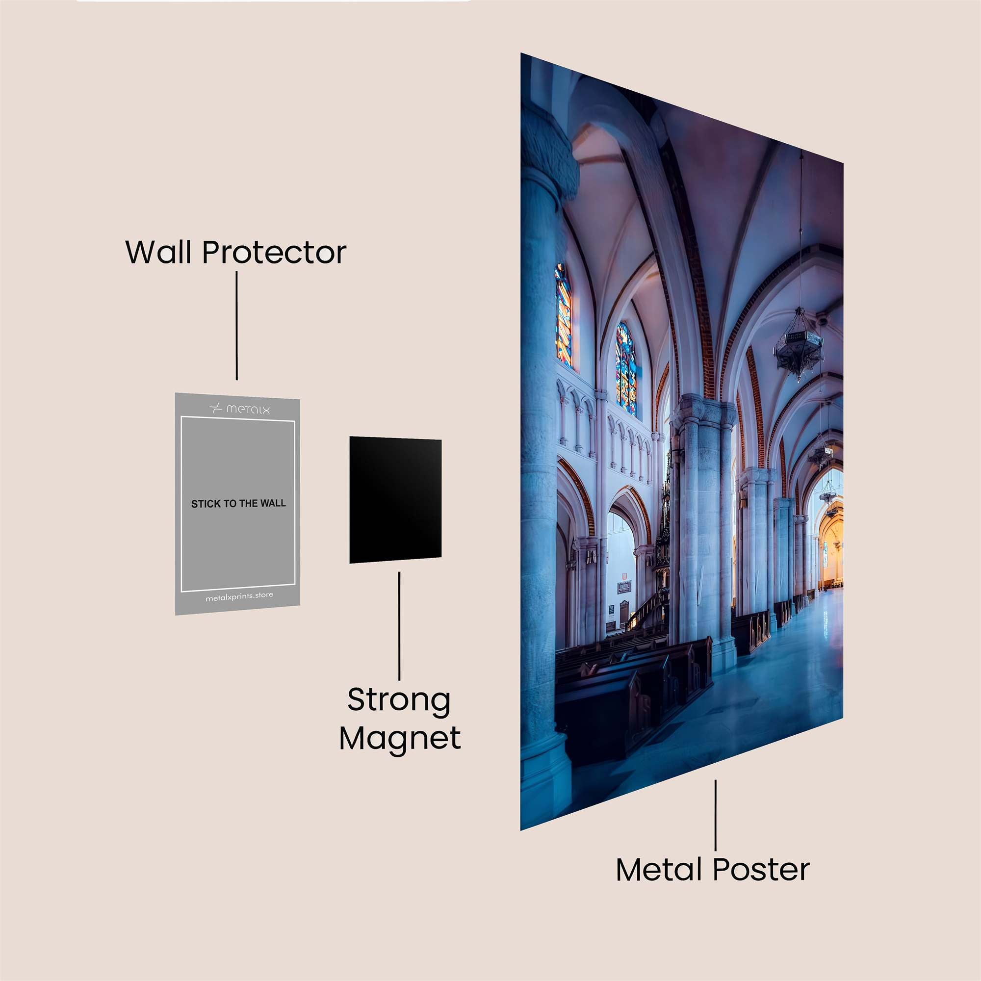 Cathedral Serenity Safe Wall Magnetic / M