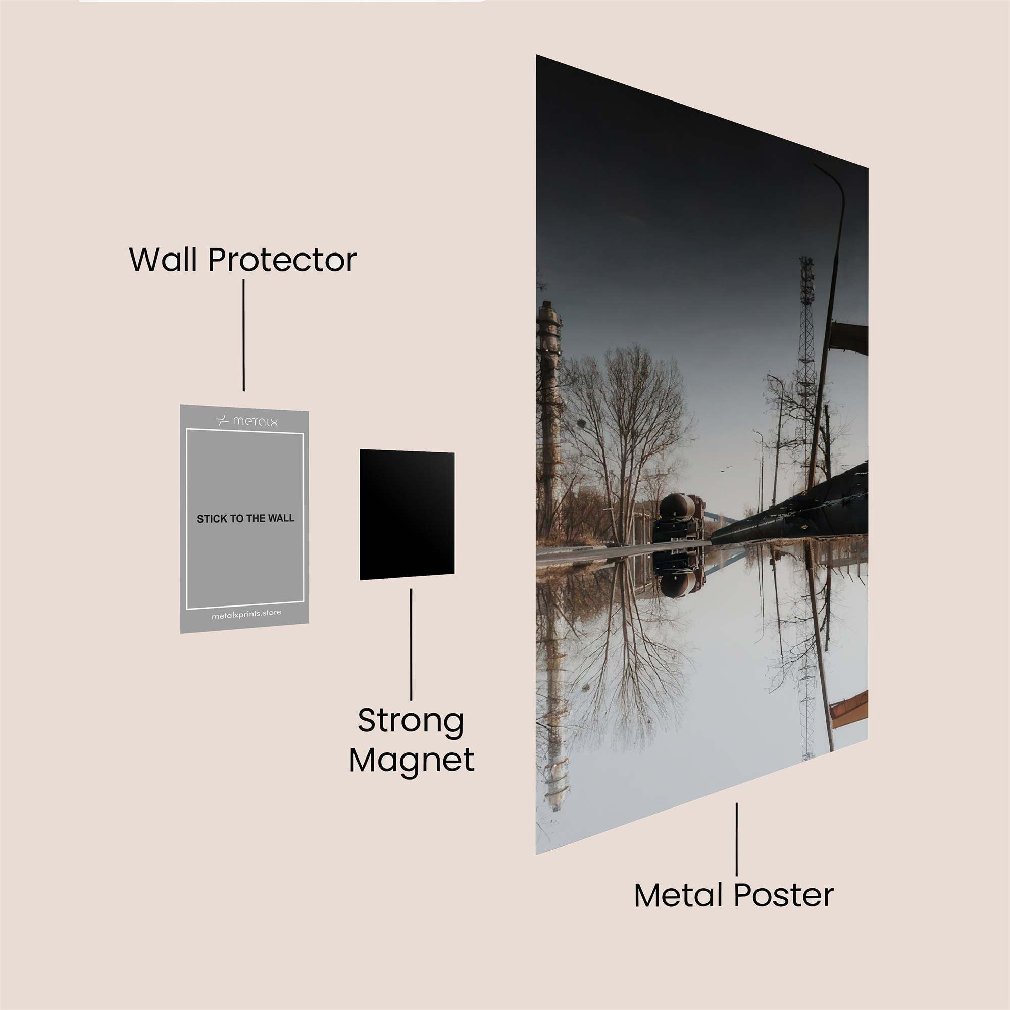 Mirror Melancholy Safe Wall Magnetic / M