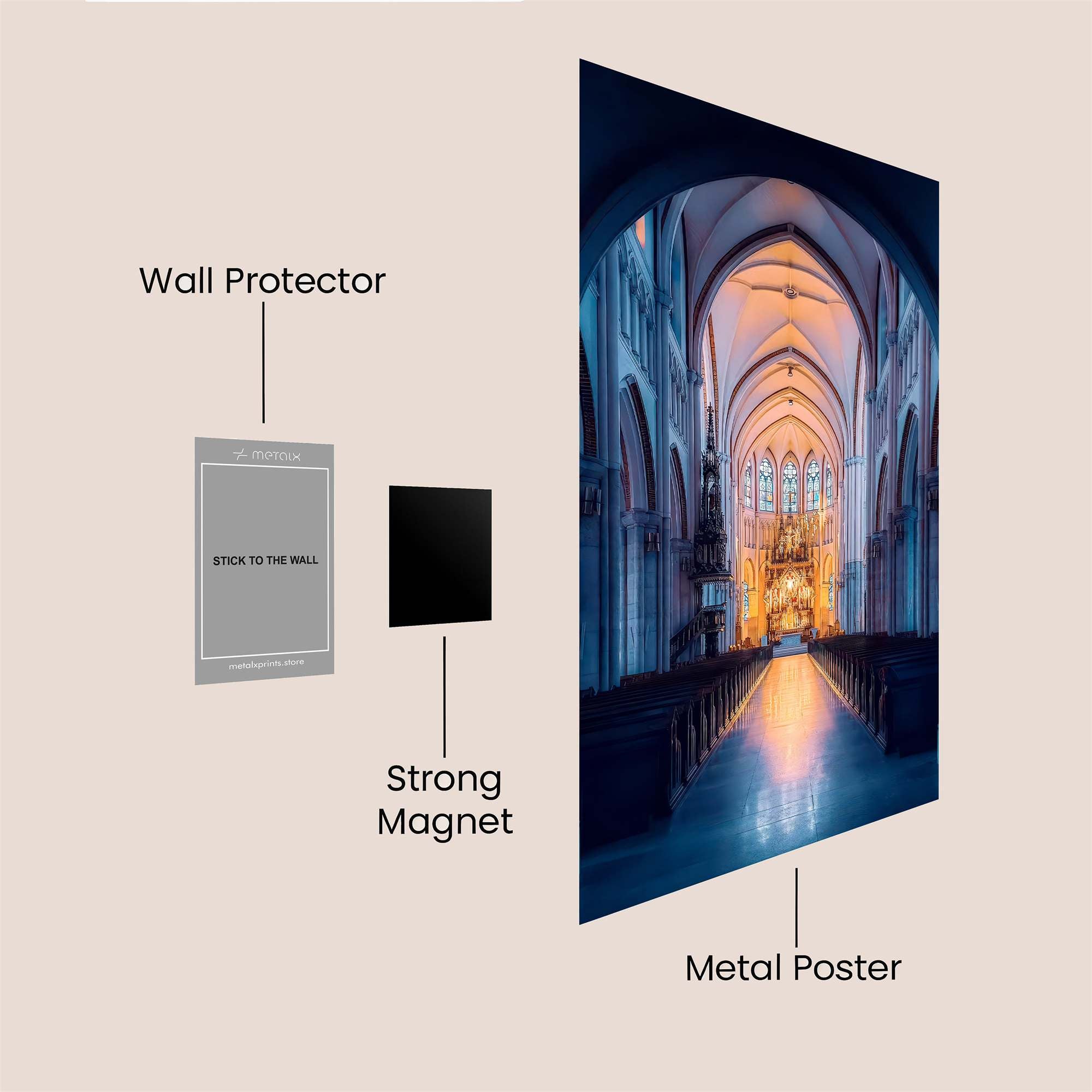 Cathedral Serenity Safe Wall Magnetic / M