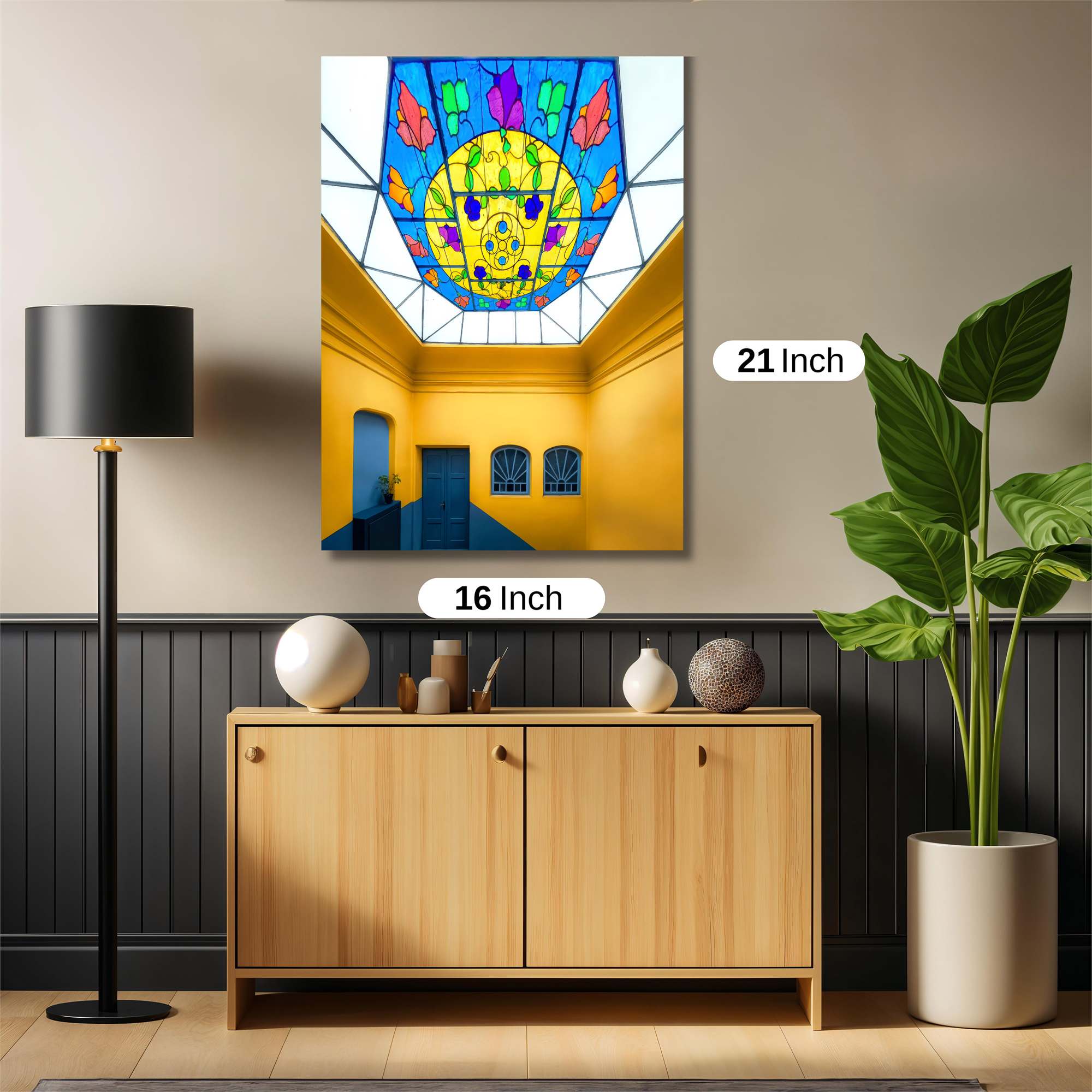 Stained Serenity Safe Wall Magnetic / M