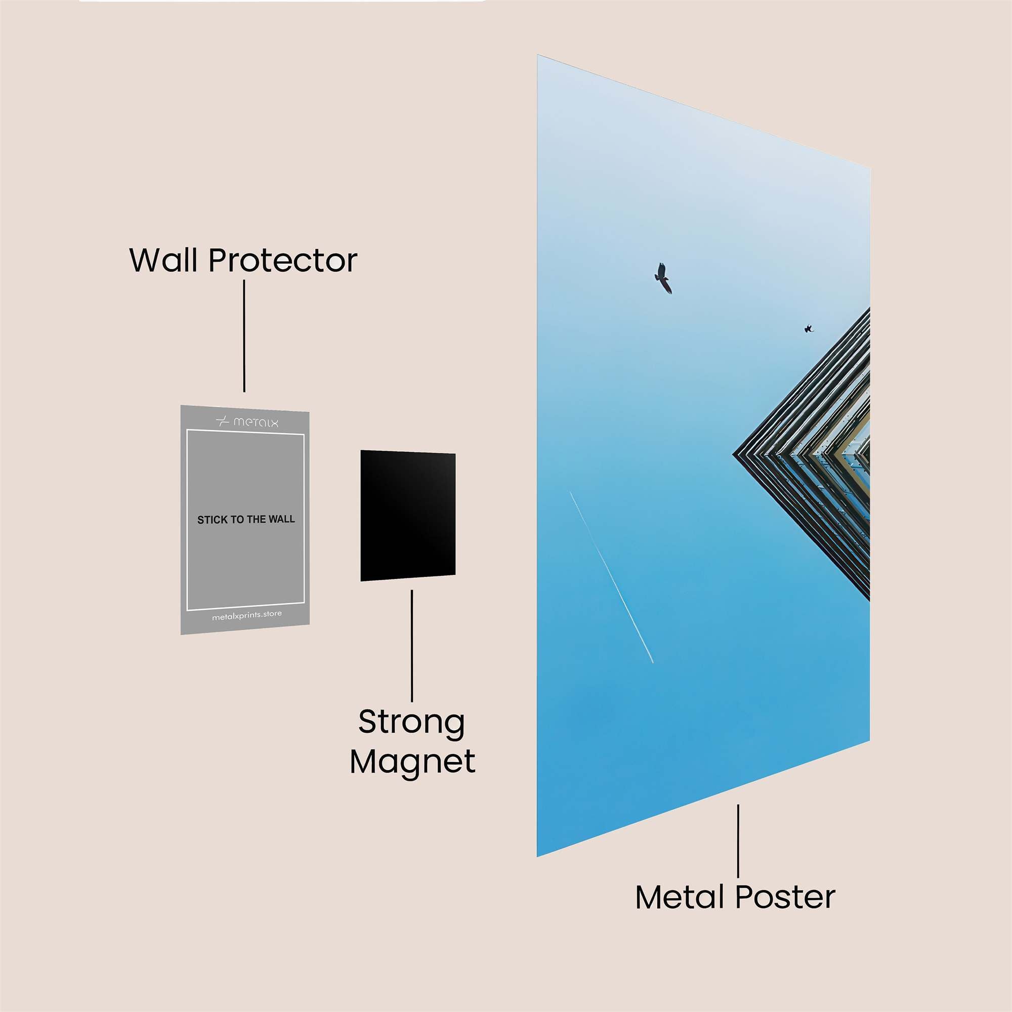 Skyward Serenity Safe Wall Magnetic / M