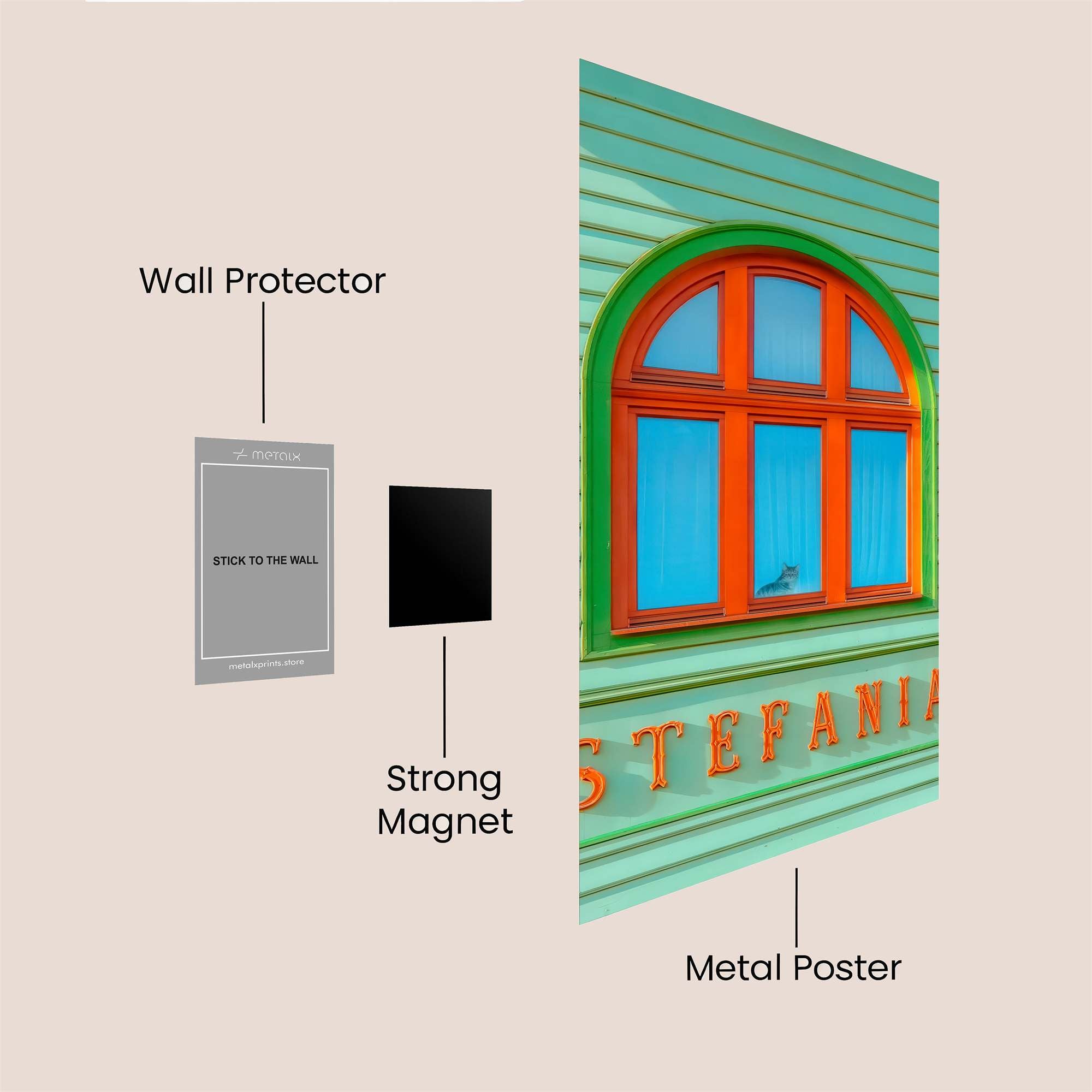 Stefania Serene Safe Wall Magnetic / M
