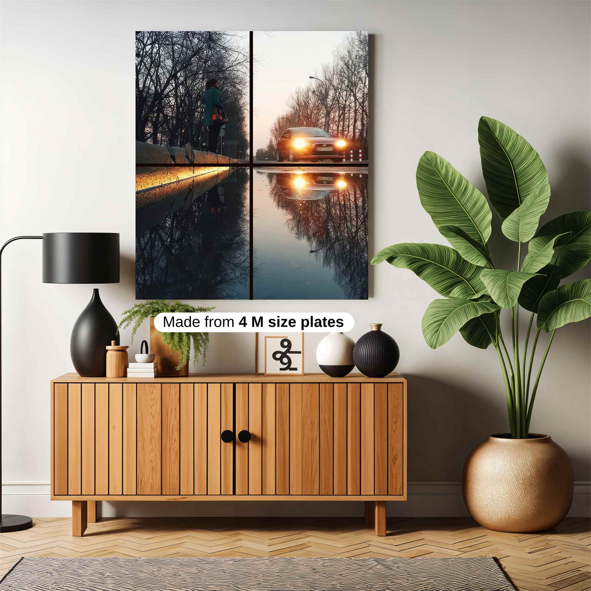 Sunset Reflection Safe Wall Magnetic / M
