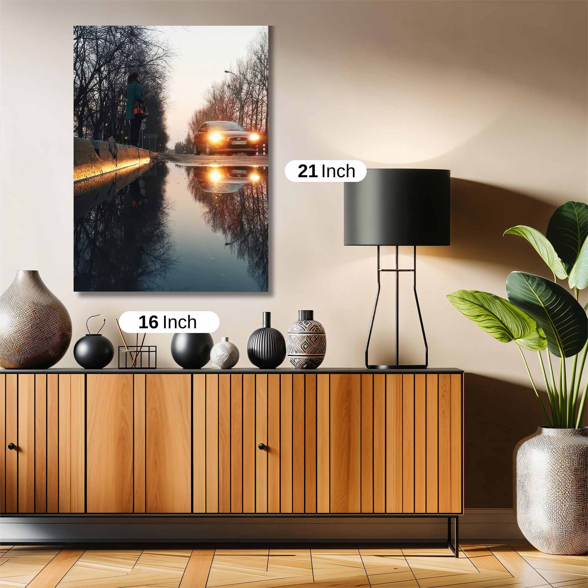 Sunset Reflection Safe Wall Magnetic / M