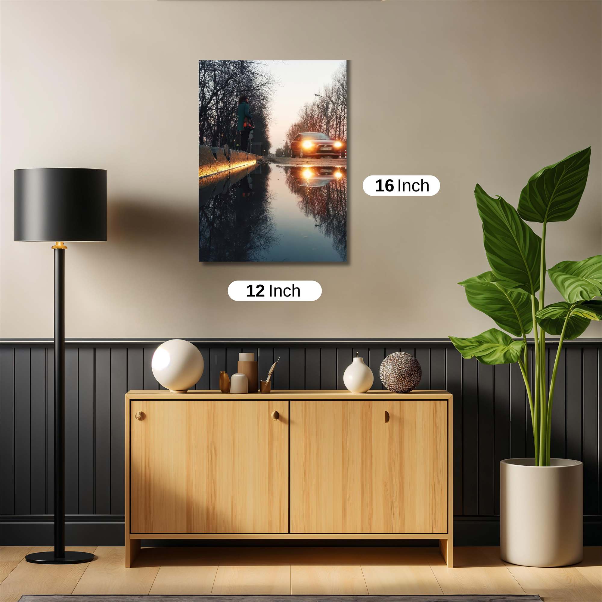 Sunset Reflection Safe Wall Magnetic / M
