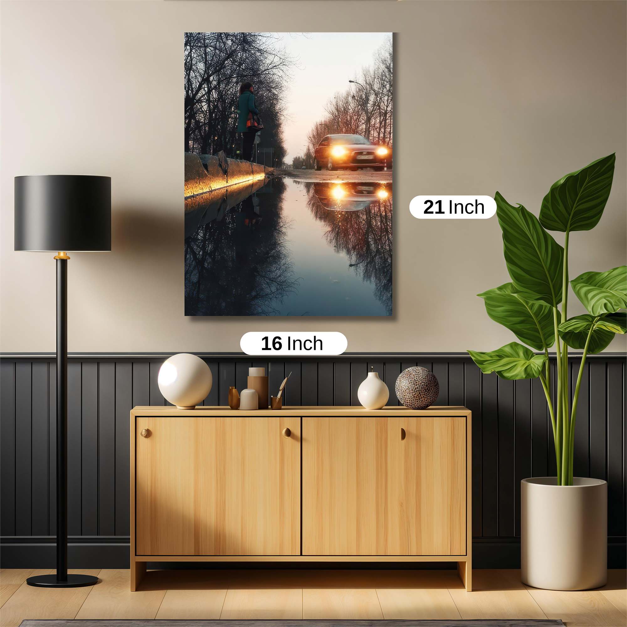 Sunset Reflection Safe Wall Magnetic / M