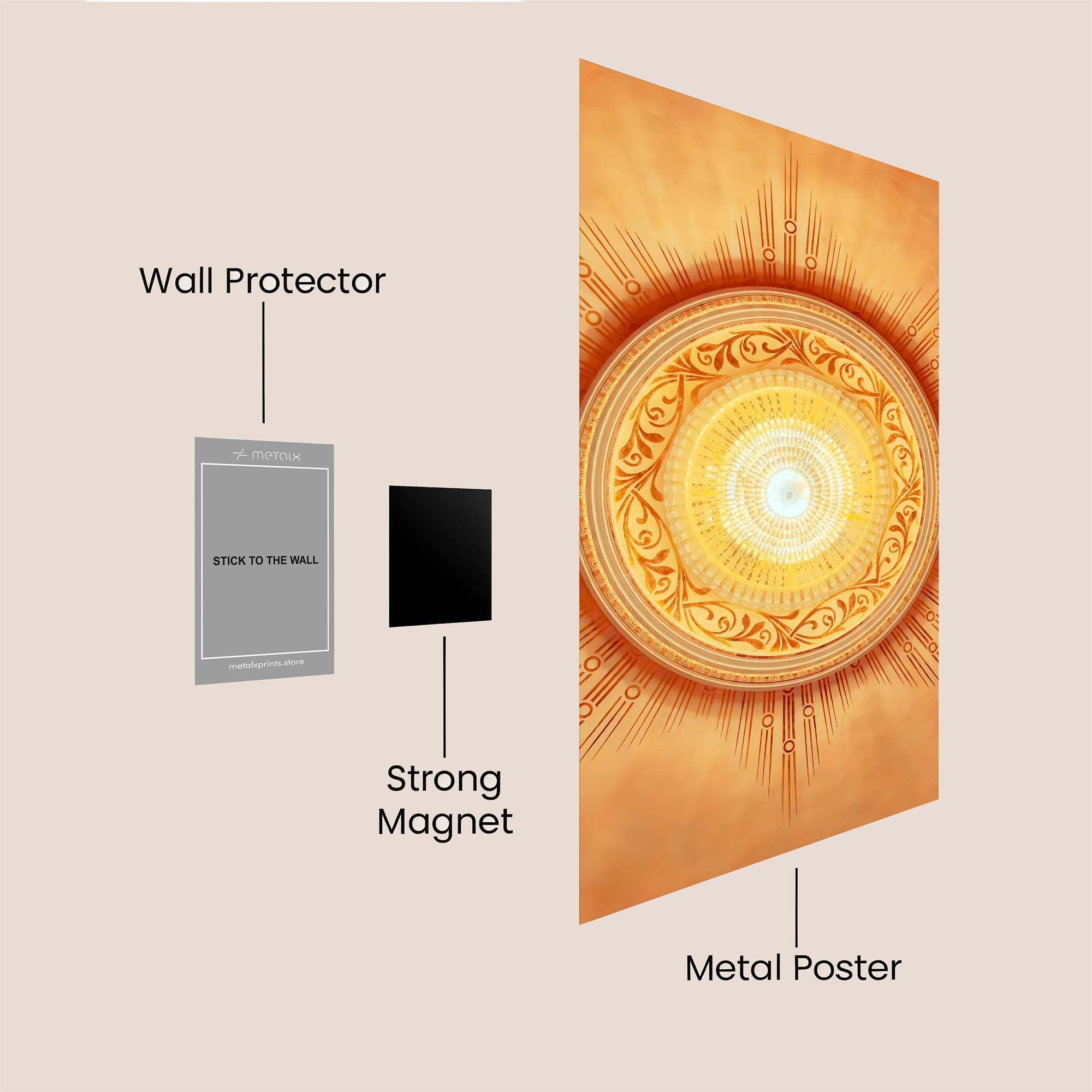 Sunrise Serenity Safe Wall Magnetic / M