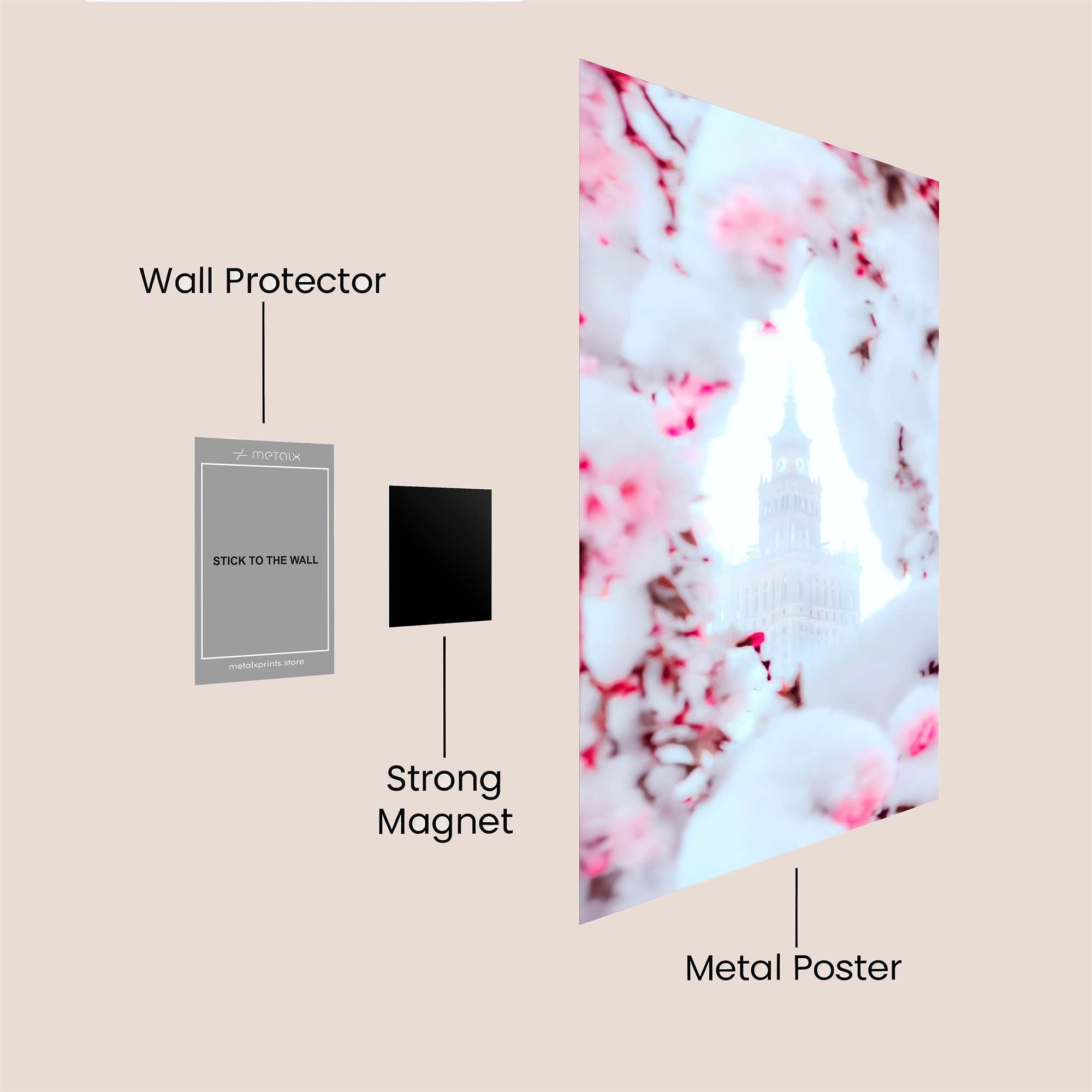 Tower Serenity Safe Wall Magnetic / M