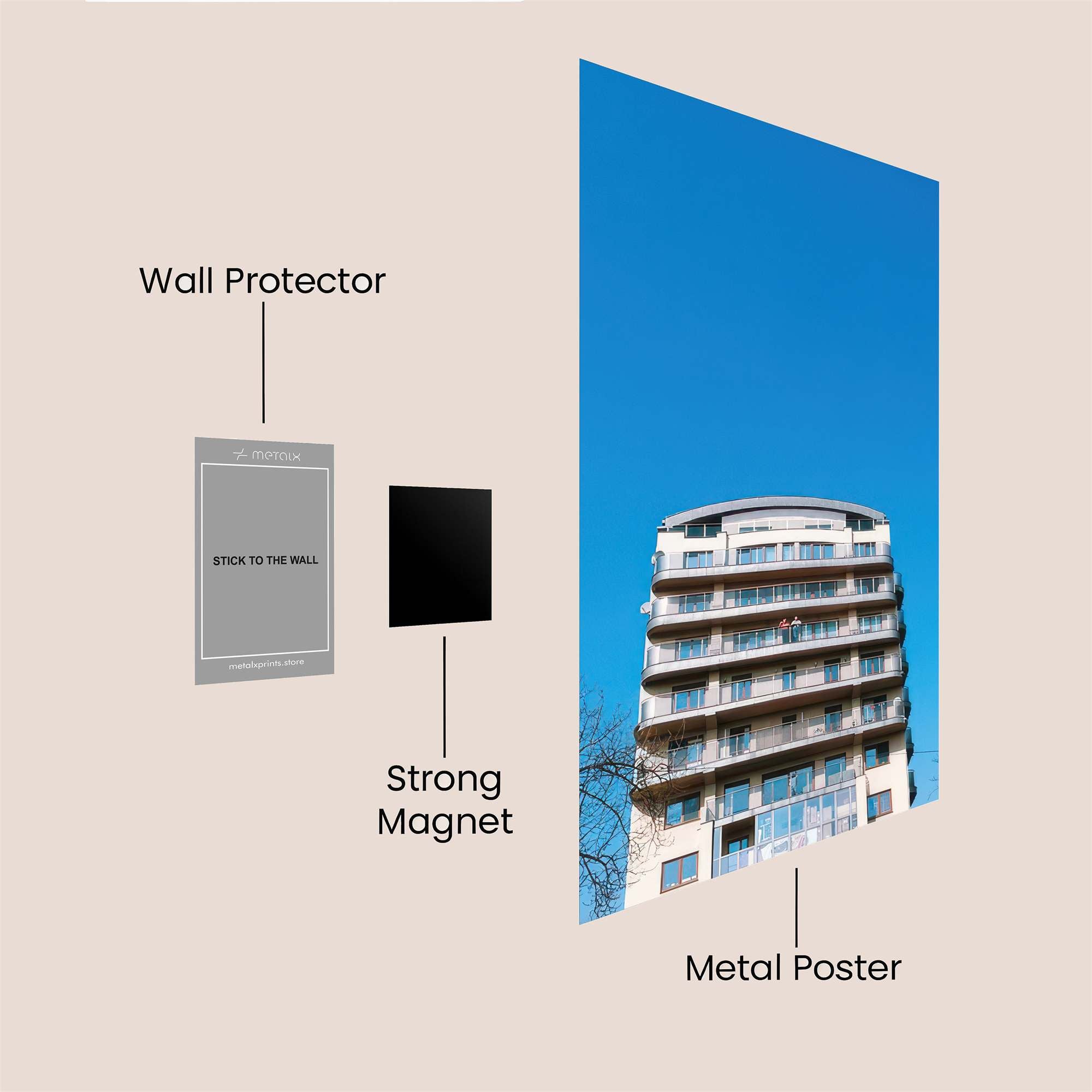 Tower Serenity Safe Wall Magnetic / M