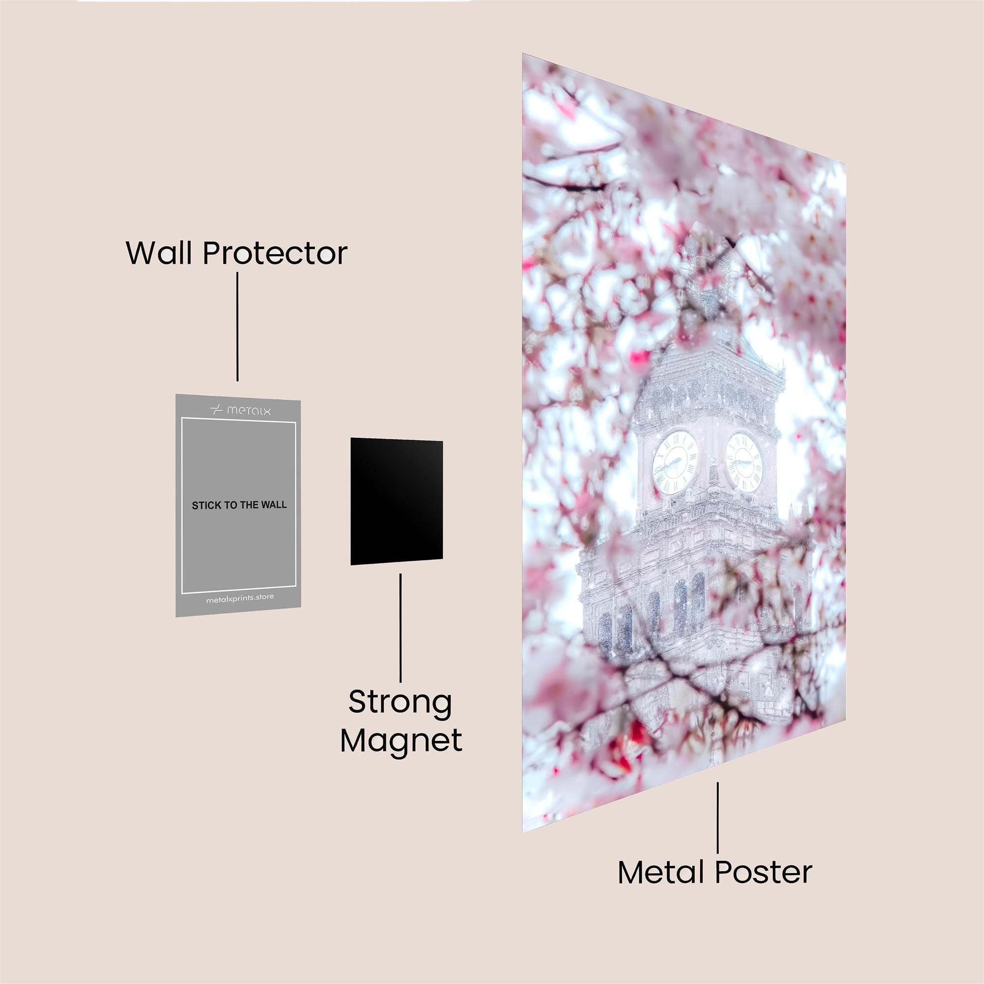 Clocktower Serenity Safe Wall Magnetic / M