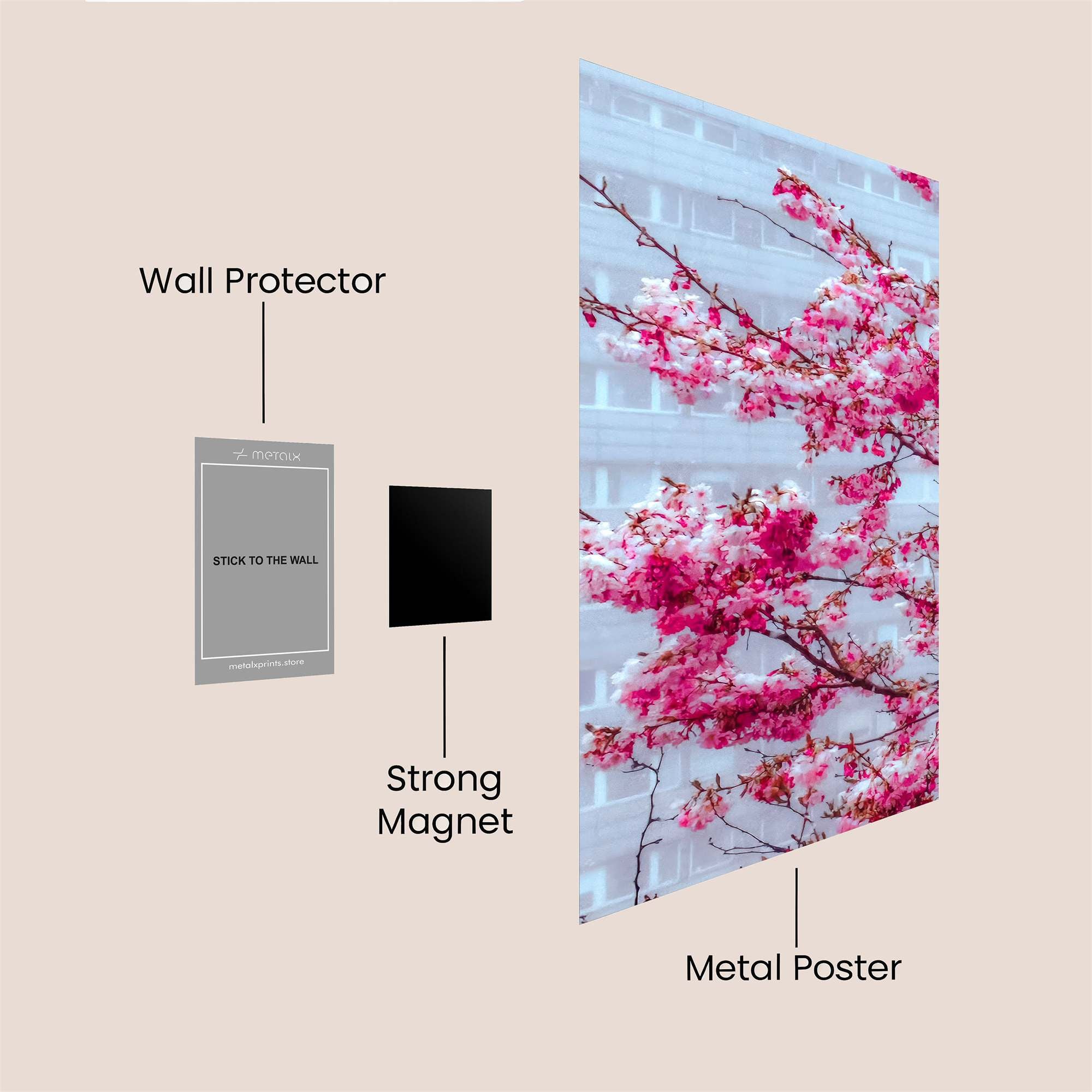 Blossom Serenity Safe Wall Magnetic / M