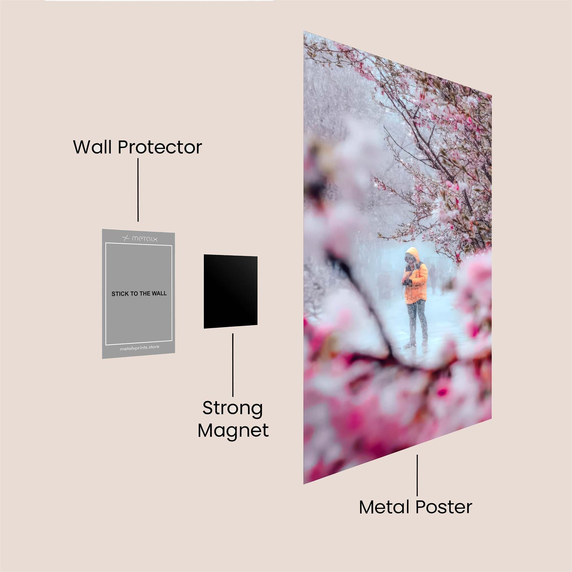 BlossomWhisper Safe Wall Magnetic / M