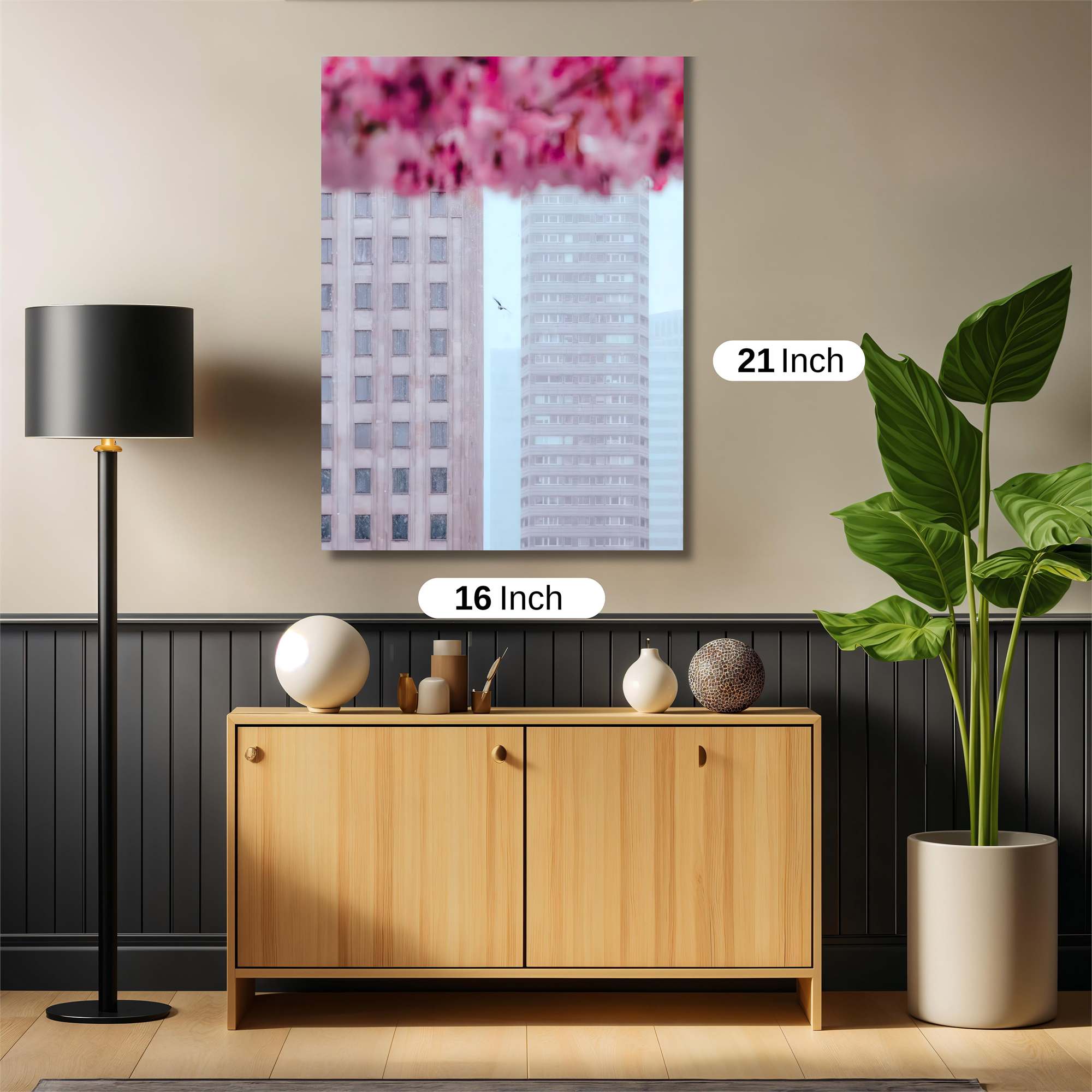 Skyscraper Serenity Safe Wall Magnetic / M