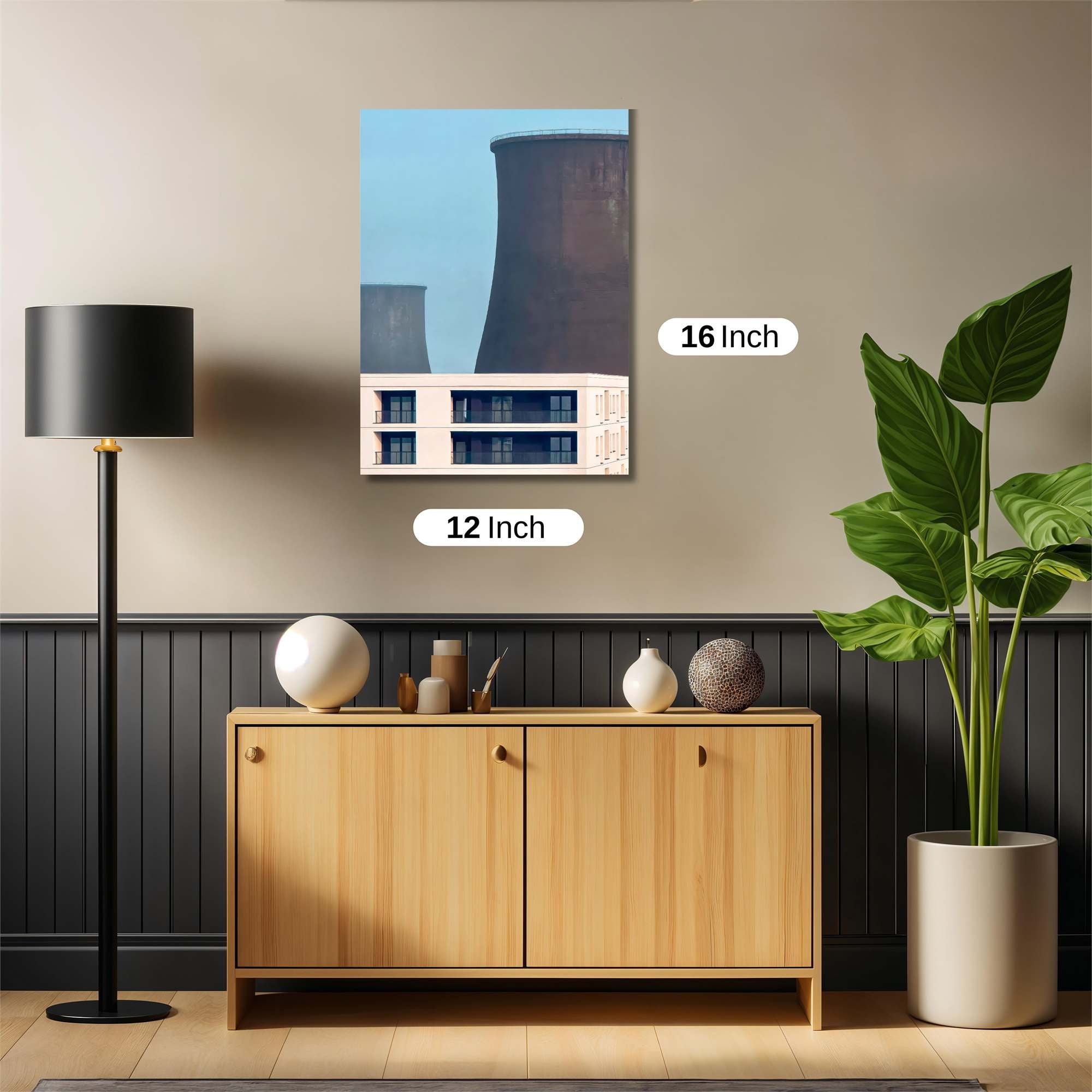 Skyscraper Serenity Safe Wall Magnetic / M