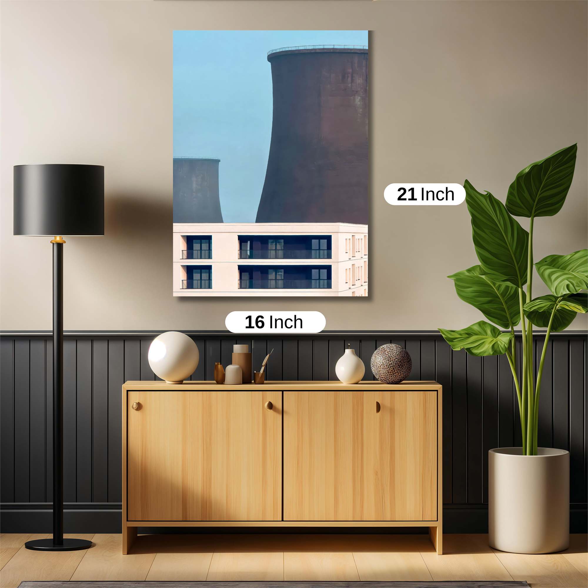 Skyscraper Serenity Safe Wall Magnetic / M