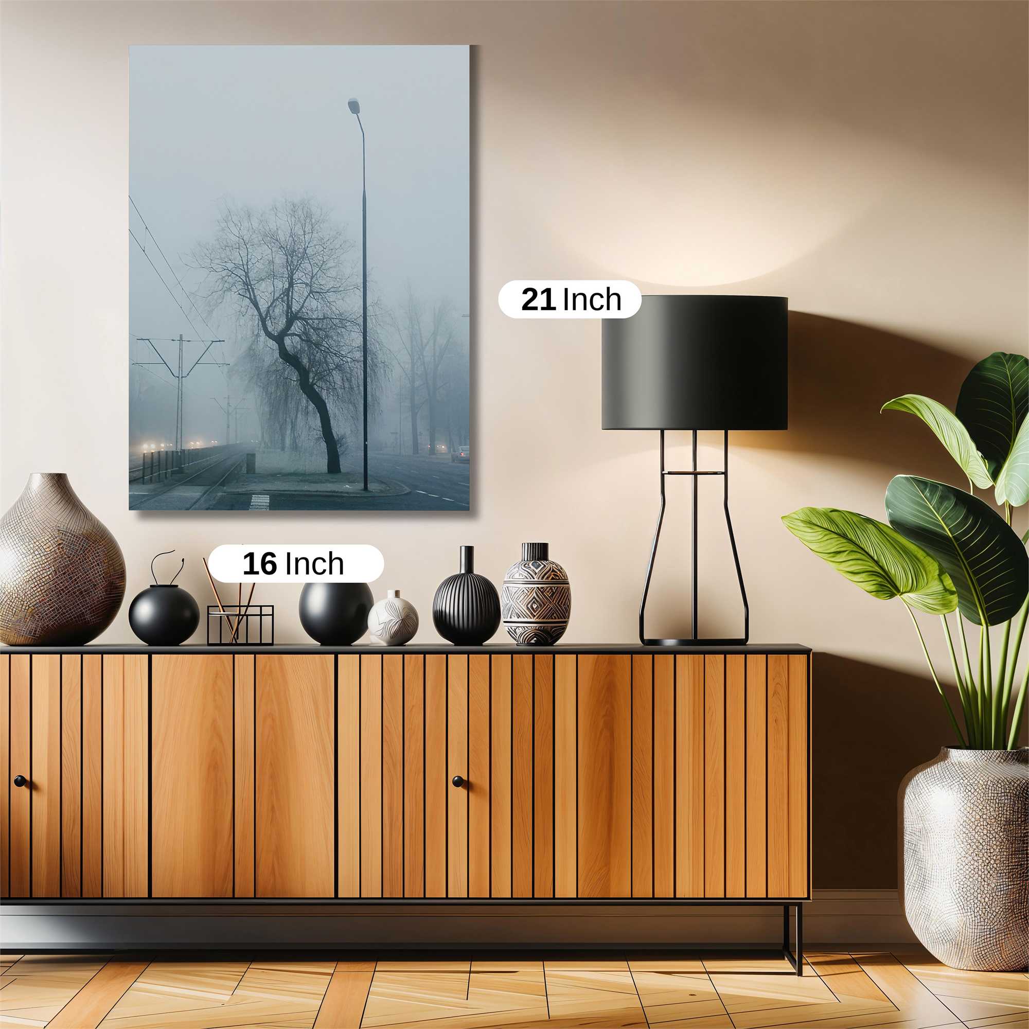 Foggy Desolation Safe Wall Magnetic / M