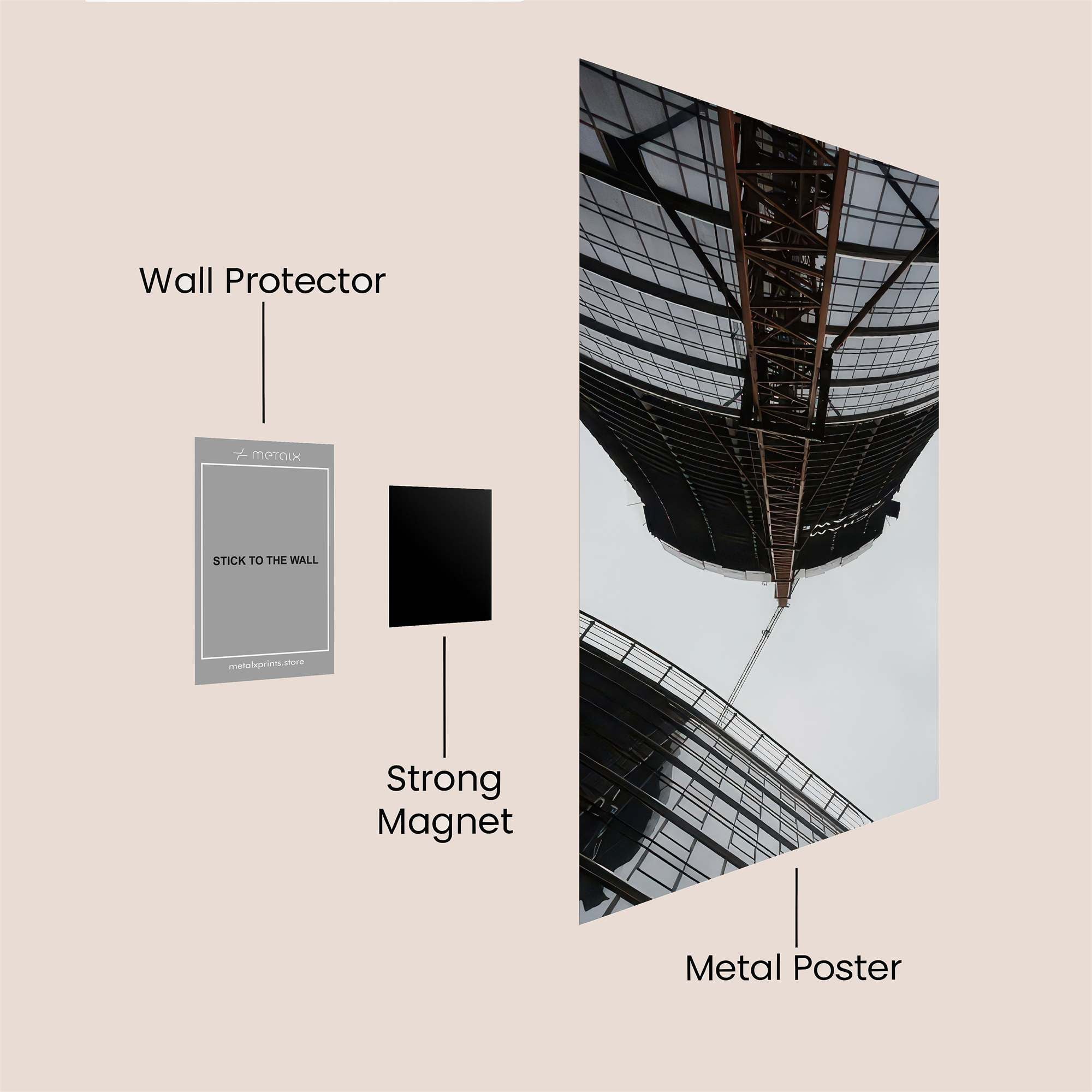 Skyscraper Serenity Safe Wall Magnetic / M