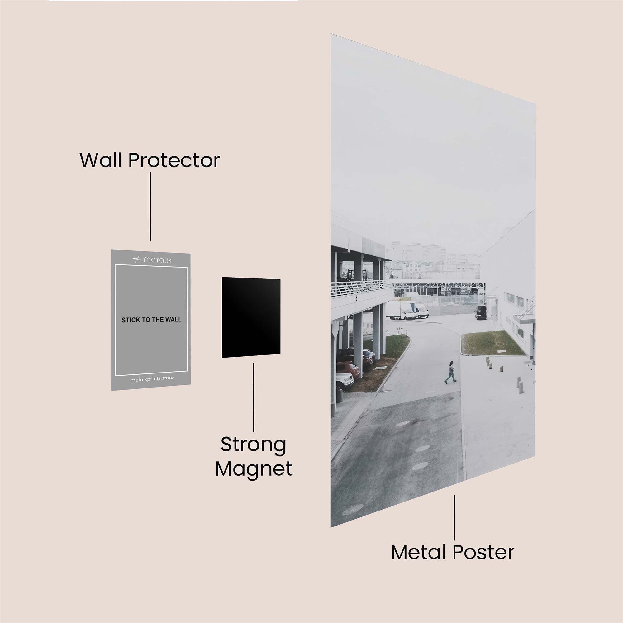 Industrial Solitude Safe Wall Magnetic / M