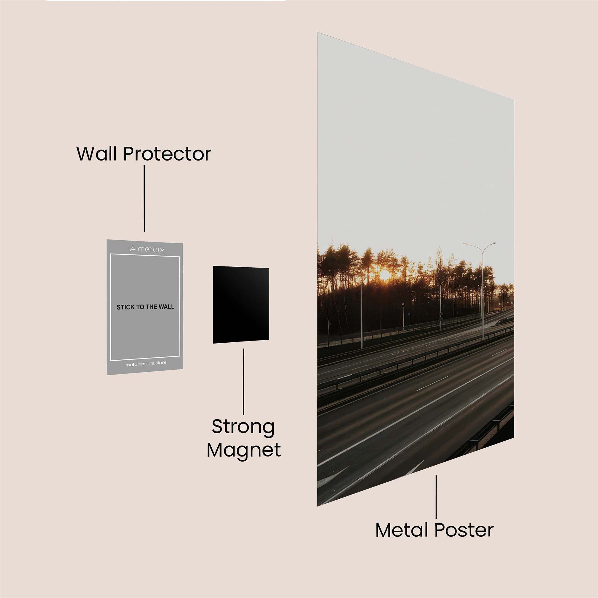 Highway Serenity Safe Wall Magnetic / M