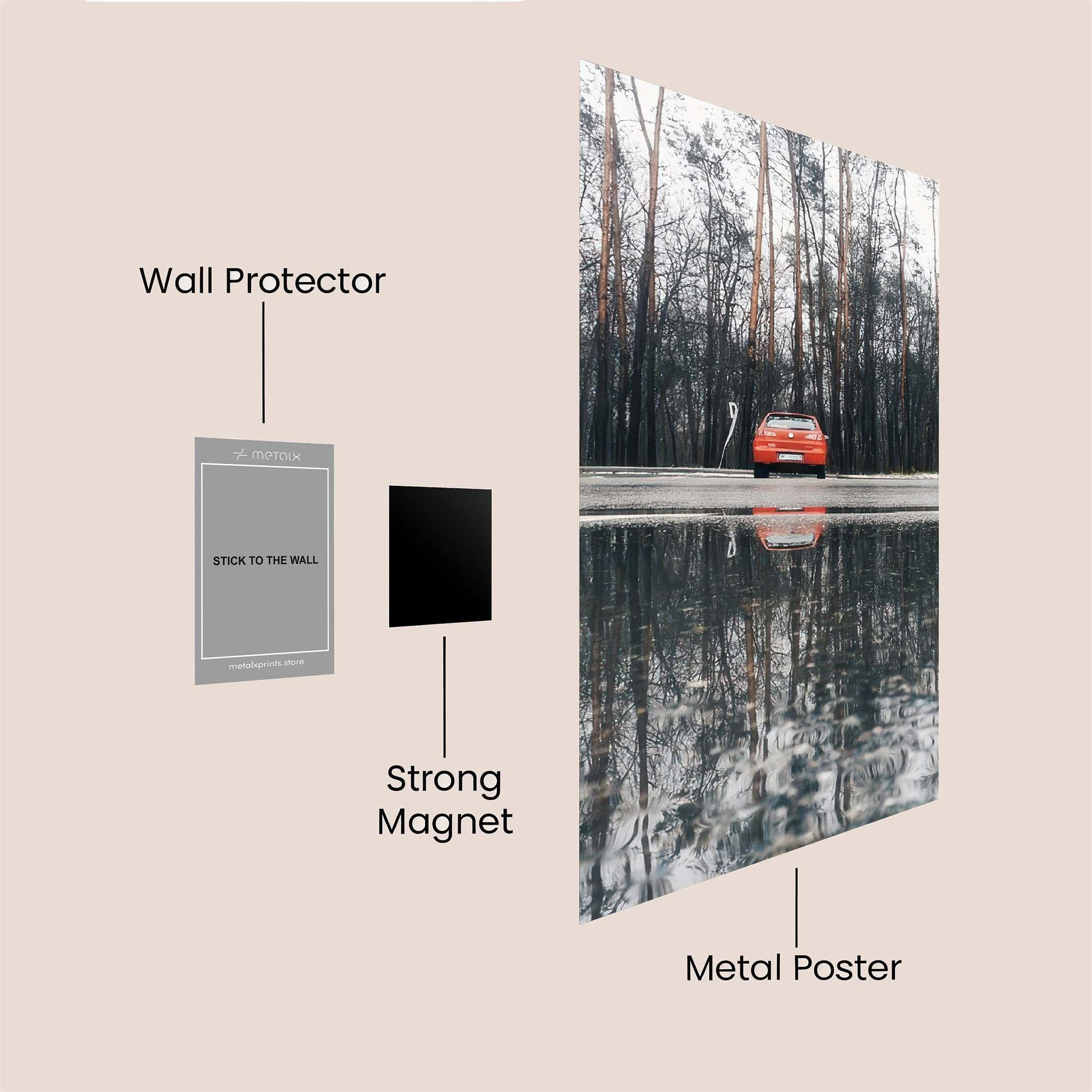 Car Solitude Safe Wall Magnetic / M