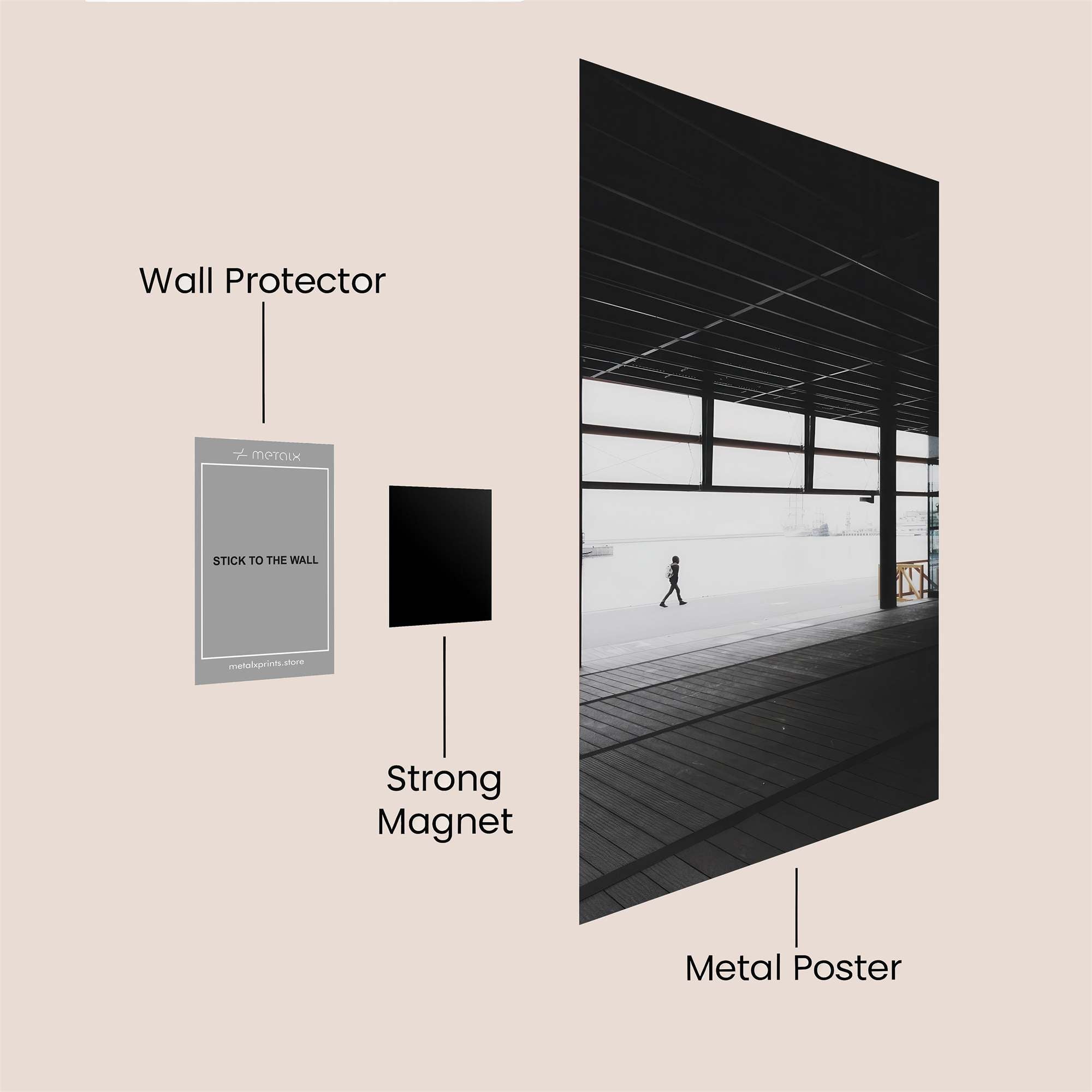 Solitude Echoes Safe Wall Magnetic / M