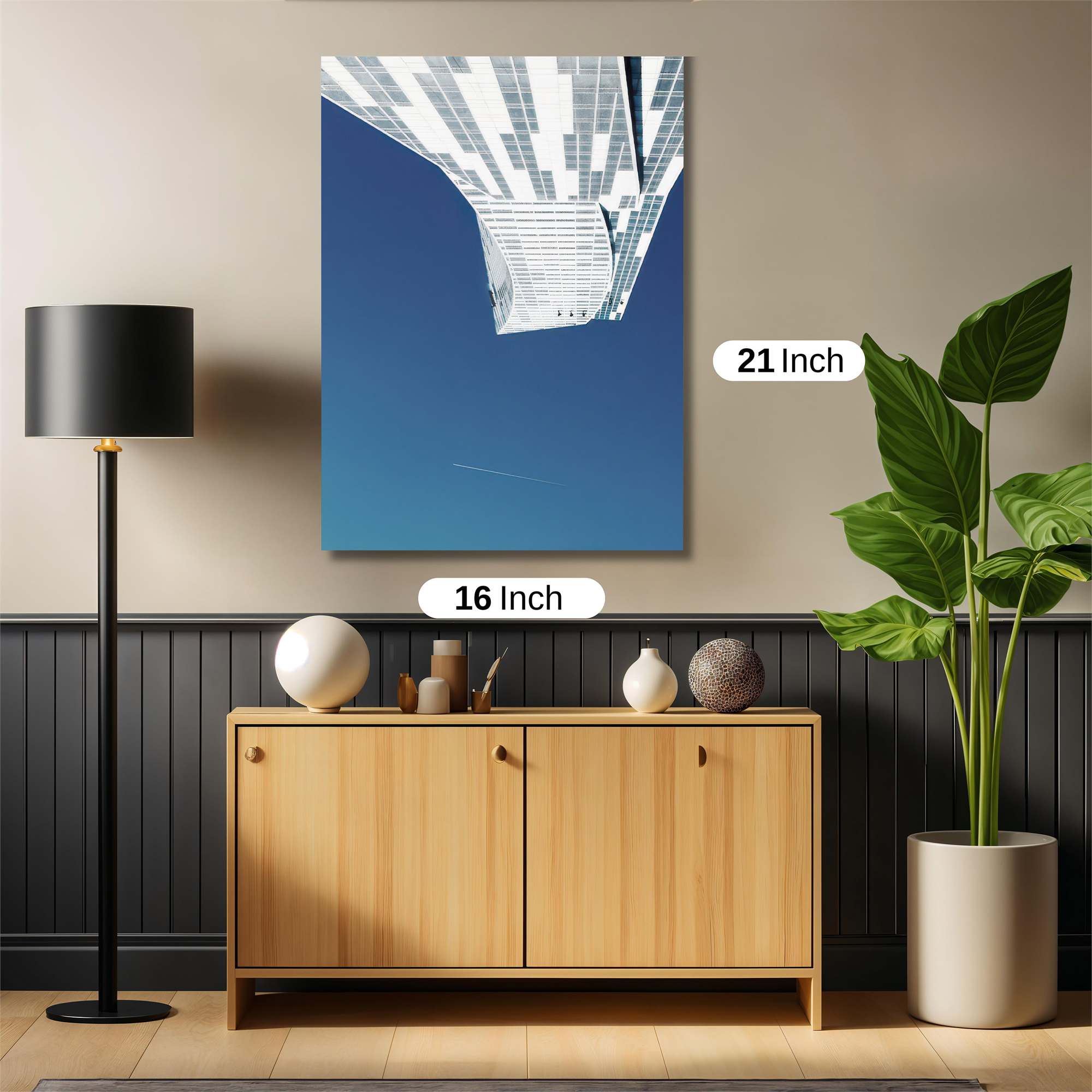 Skyscraper Serenity Safe Wall Magnetic / M