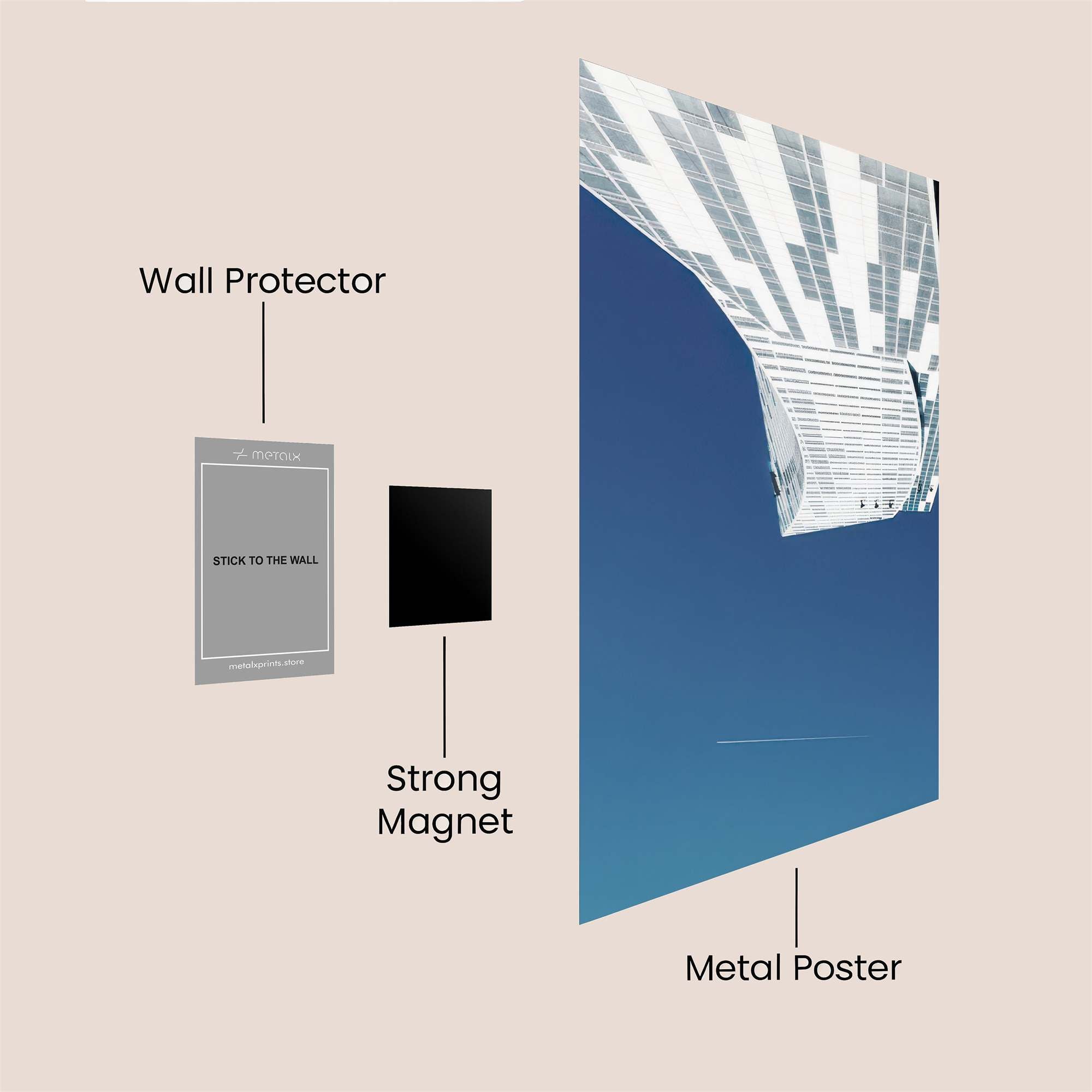 Skyscraper Serenity Safe Wall Magnetic / M