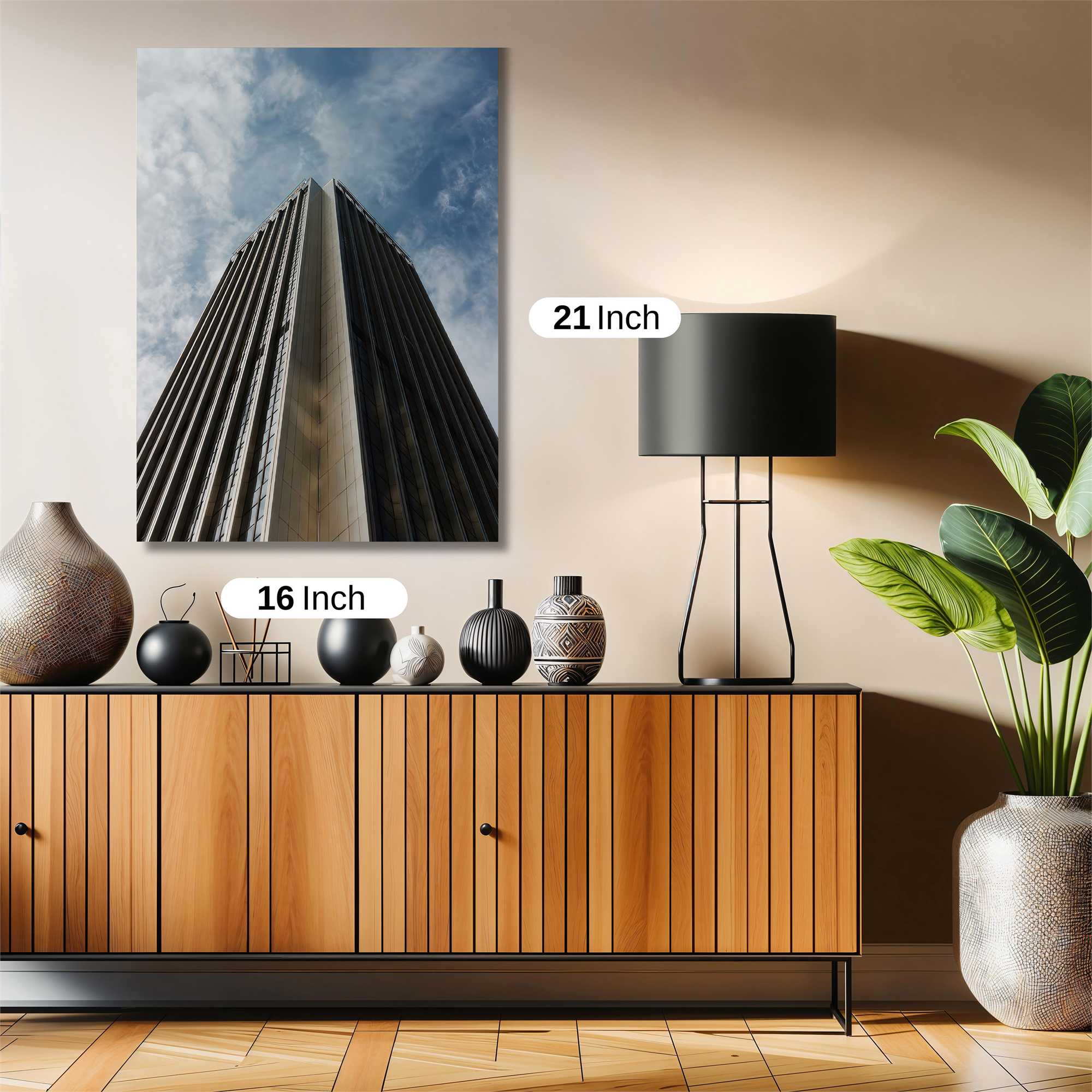 Skyscraper Serenity Safe Wall Magnetic / M