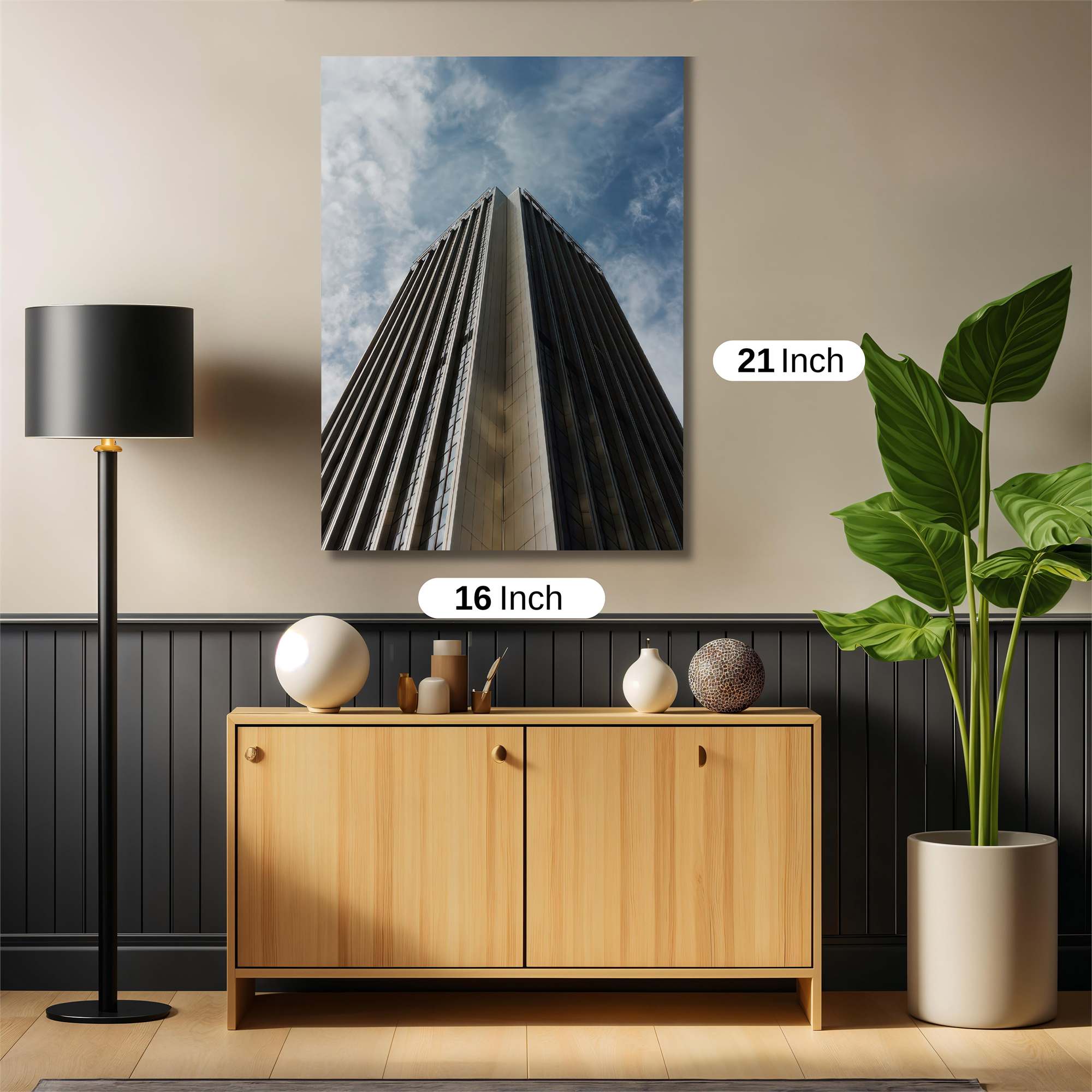 Skyscraper Serenity Safe Wall Magnetic / M