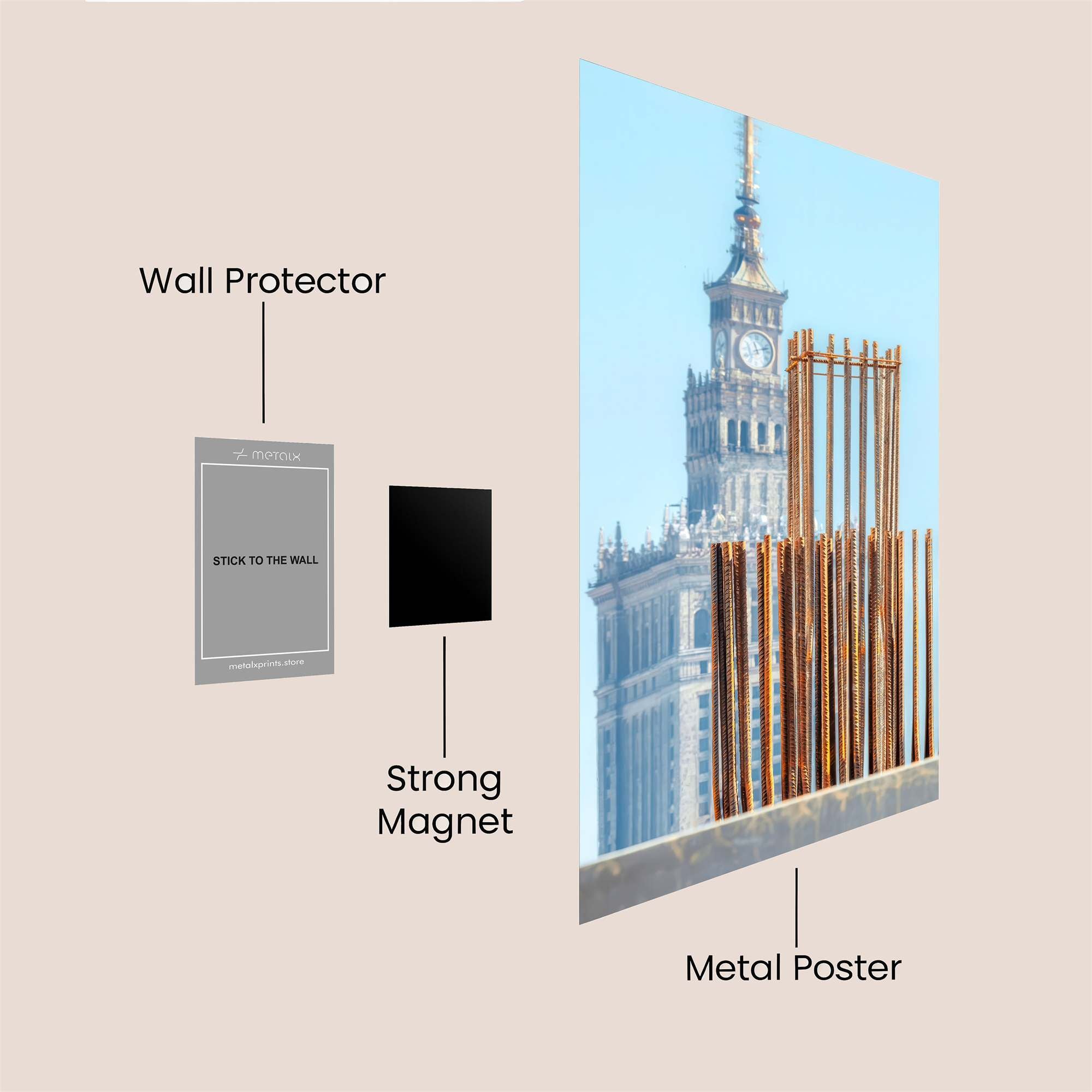 Palace Rustic Safe Wall Magnetic / M