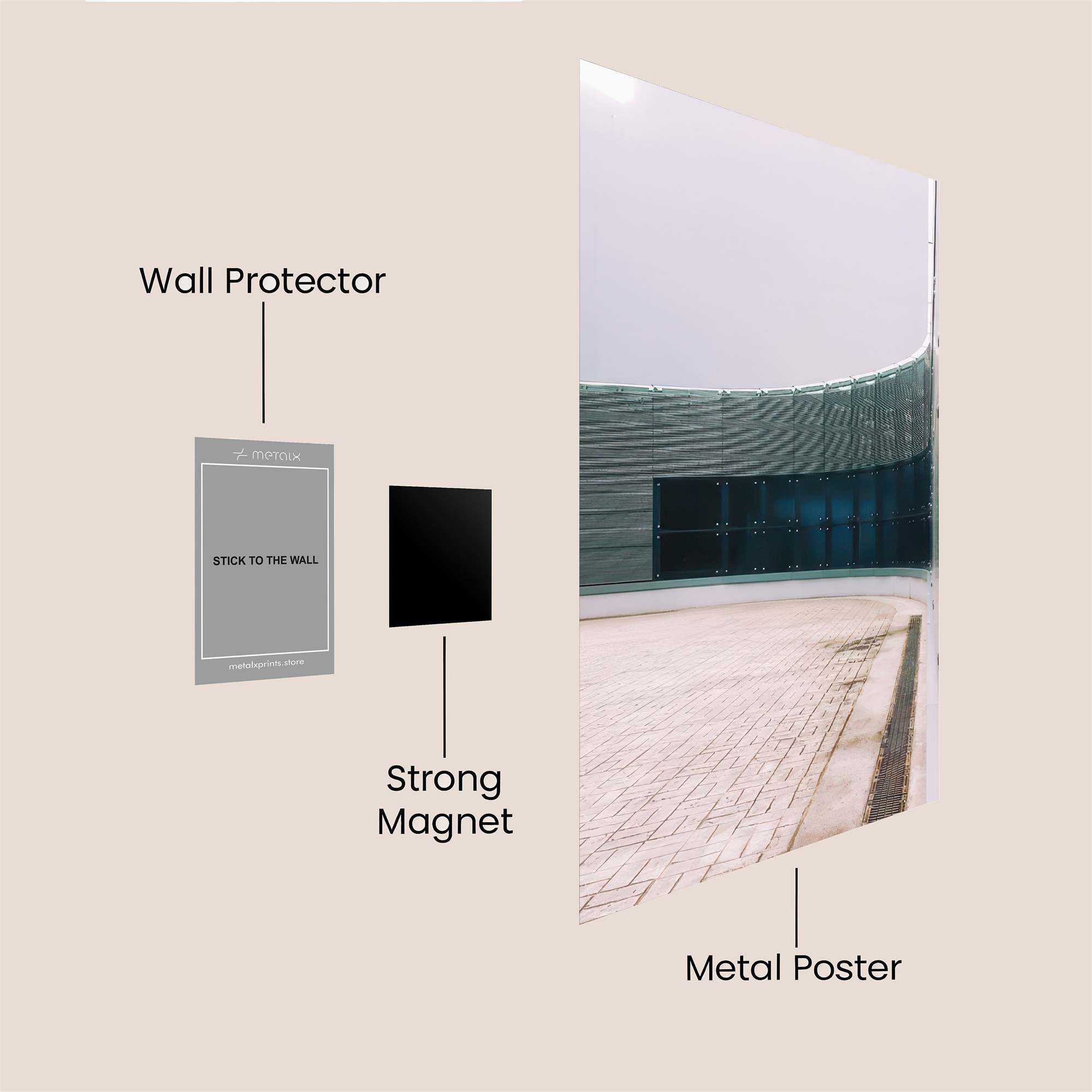 Mirror Serenity Safe Wall Magnetic / M