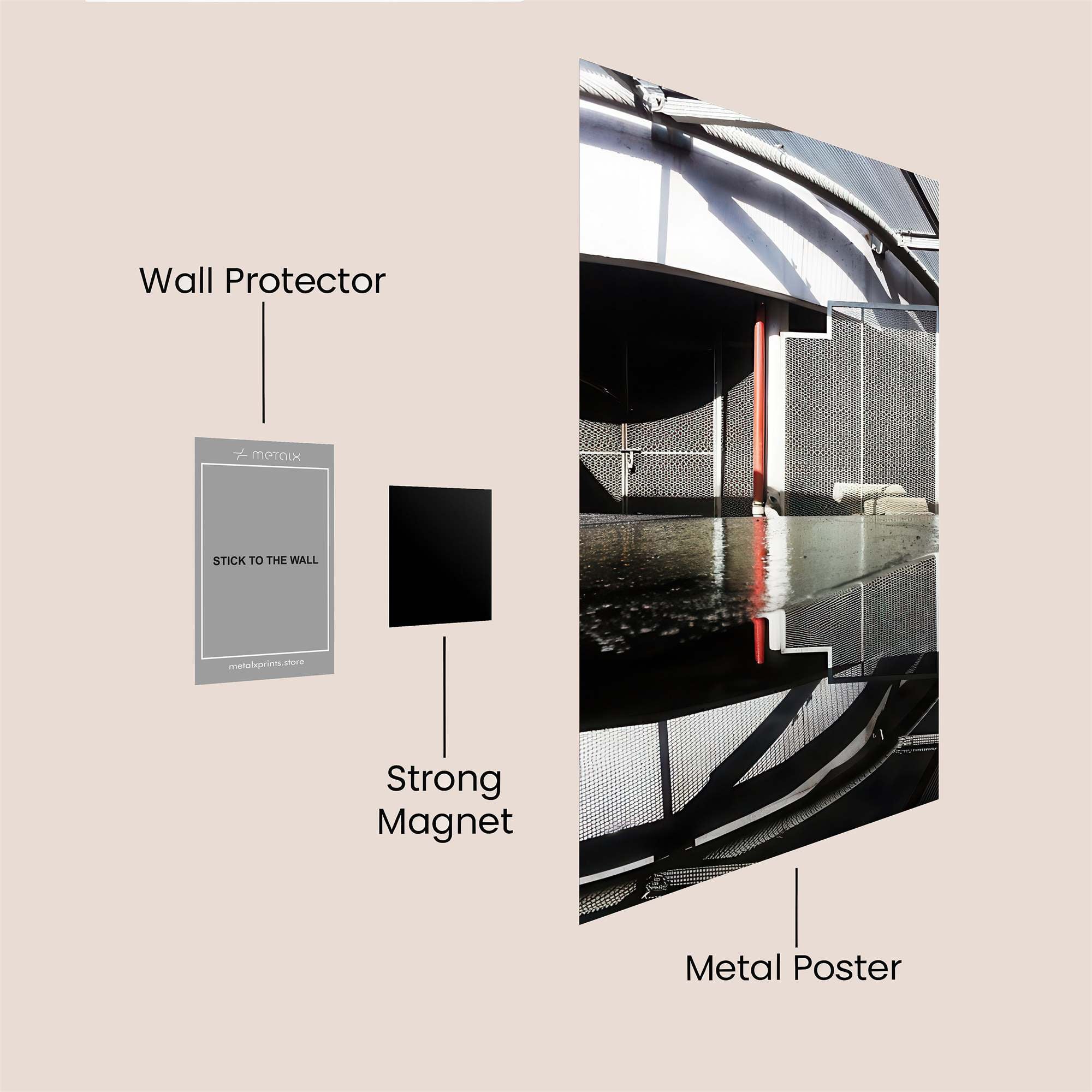 Industrial Reflection Safe Wall Magnetic / M