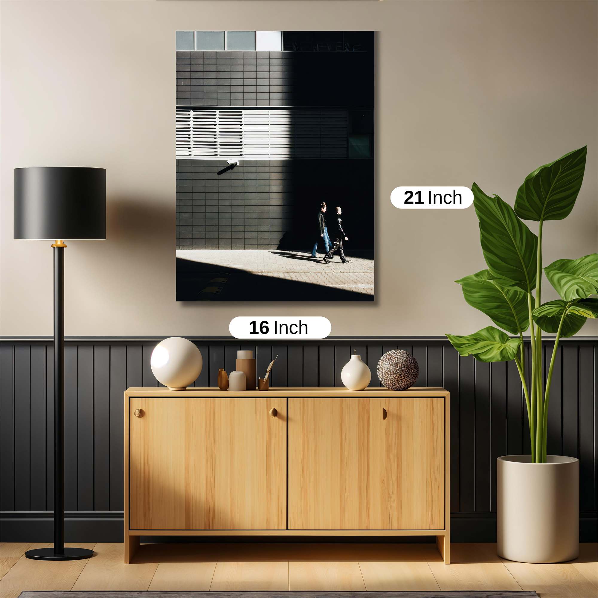 Shadowed Stroll Safe Wall Magnetic / M