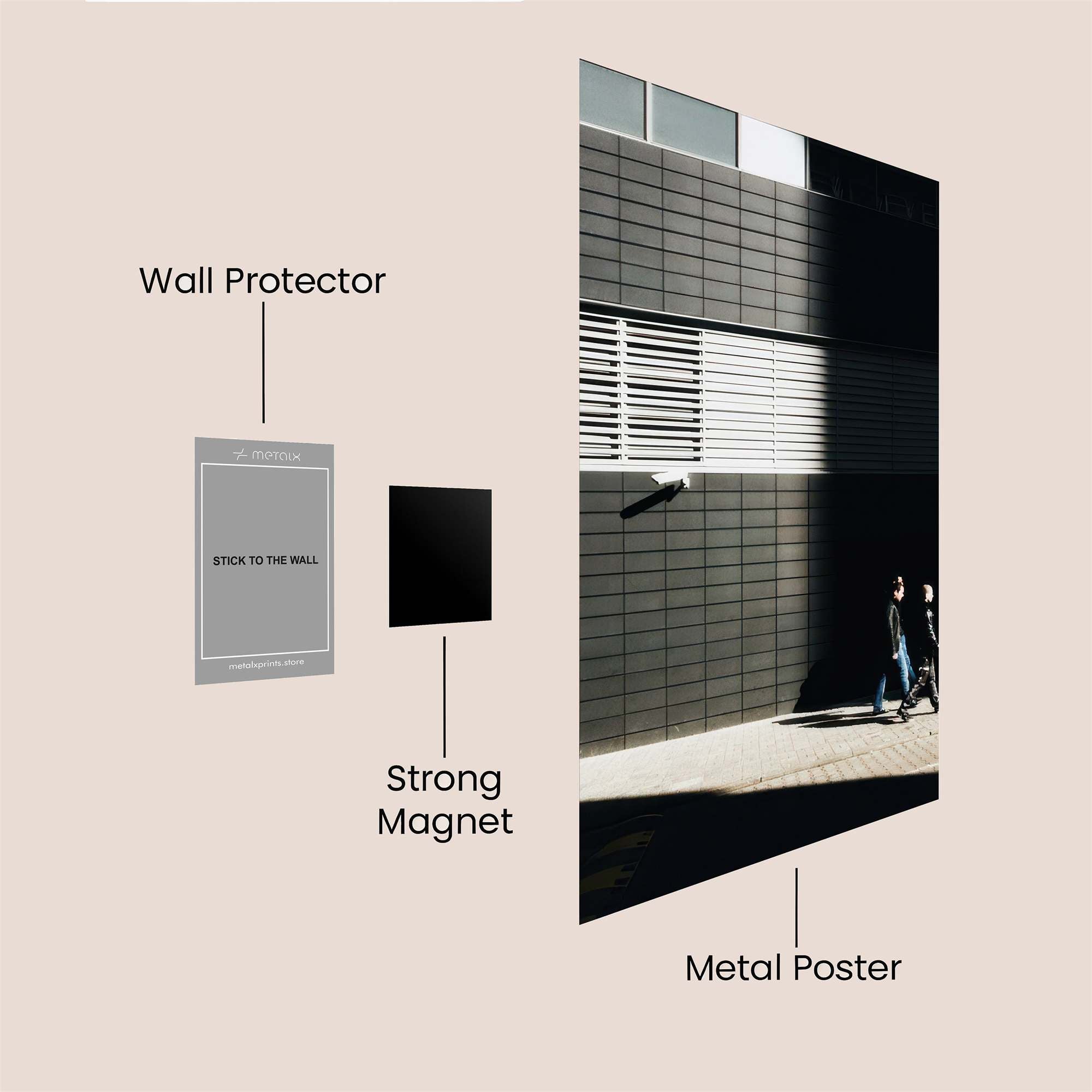 Shadowed Stroll Safe Wall Magnetic / M