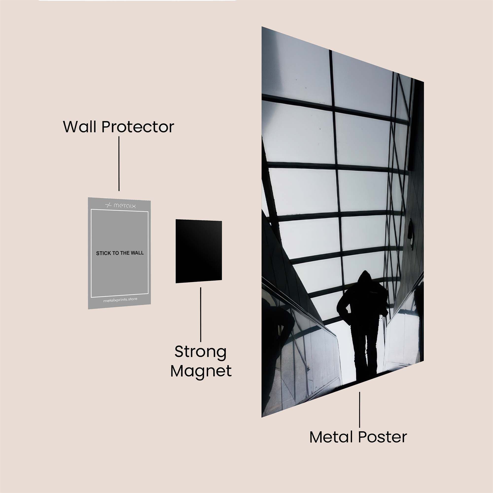 Silhouette Mystery Safe Wall Magnetic / M