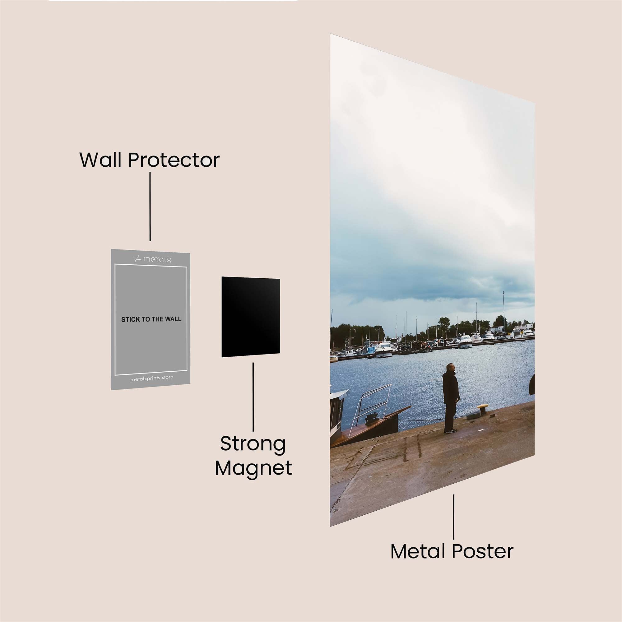 Harbor Solitude Safe Wall Magnetic / M