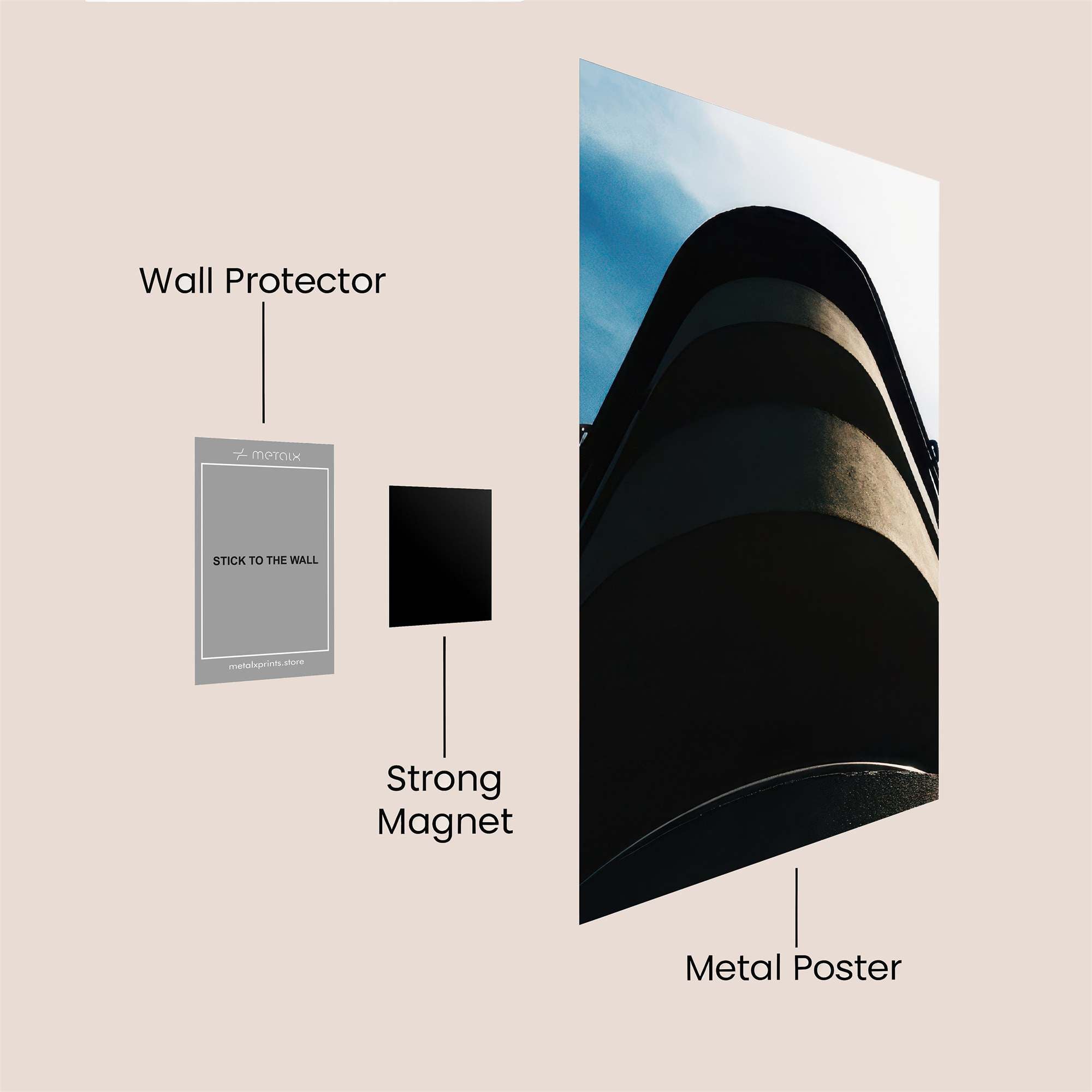 Tower Serenity Safe Wall Magnetic / M