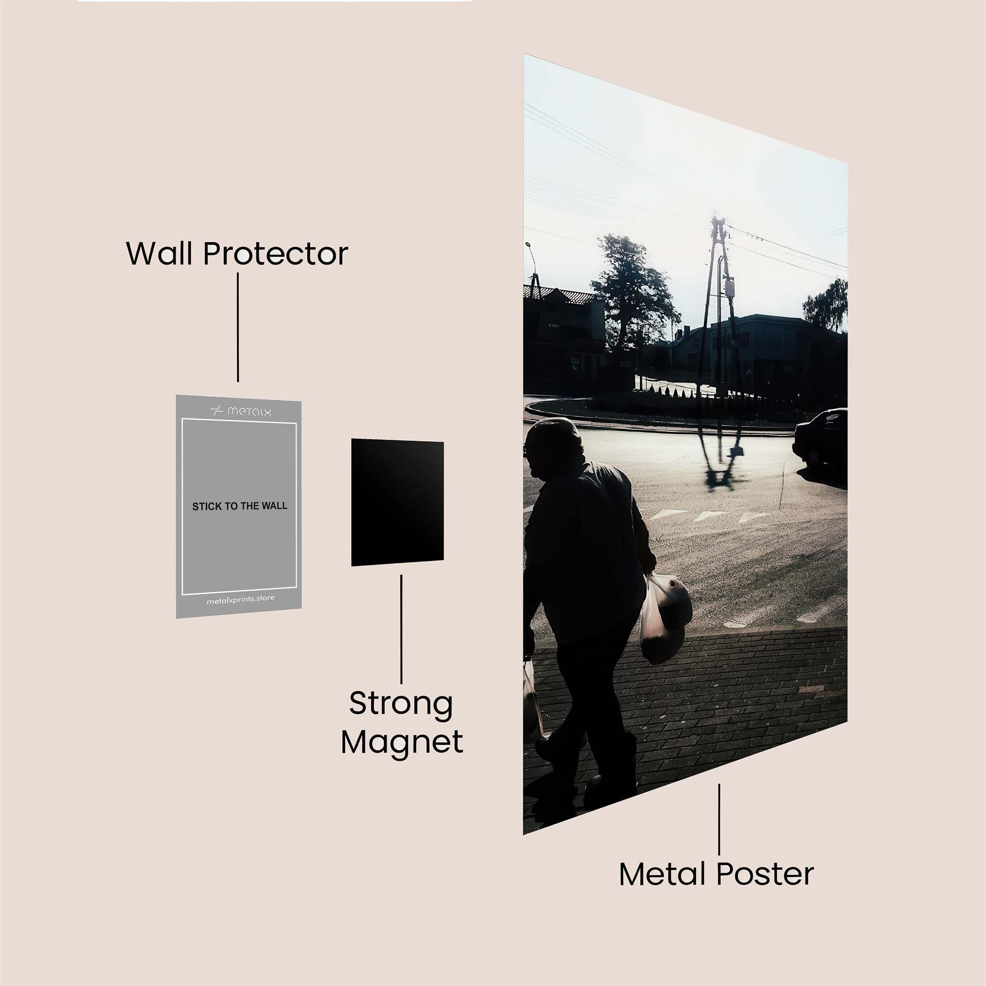 Evening Stroll Safe Wall Magnetic / M