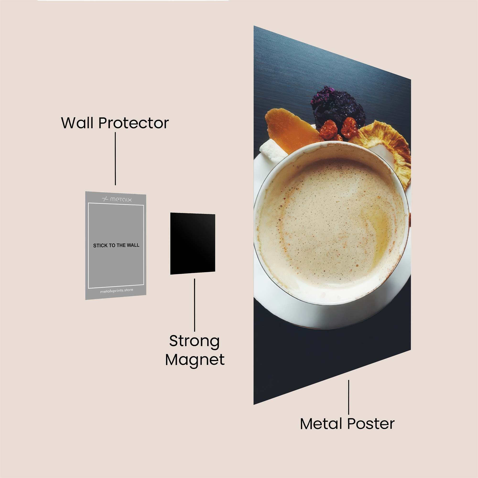 Latte Delight Safe Wall Magnetic / M