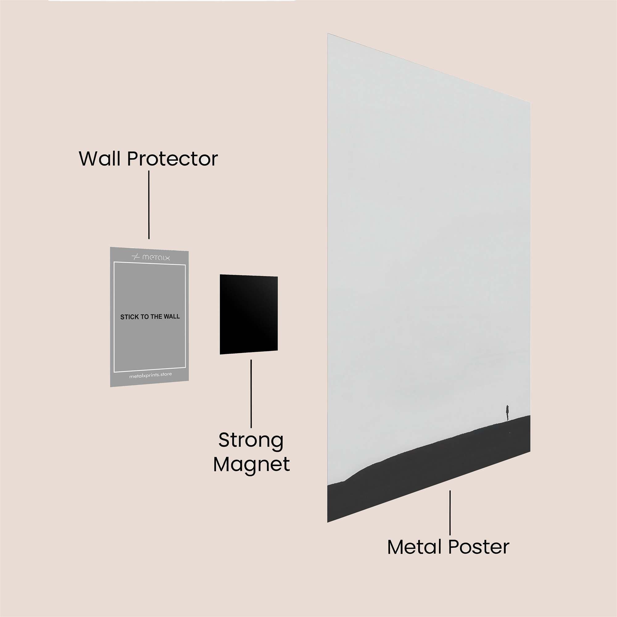 Uluru Solitude Safe Wall Magnetic / M