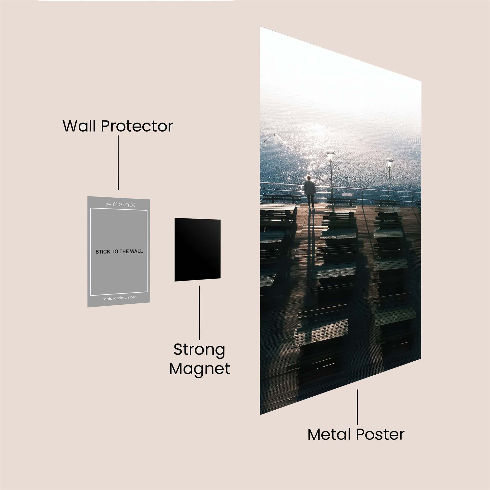 Pensive Pier Safe Wall Magnetic / M