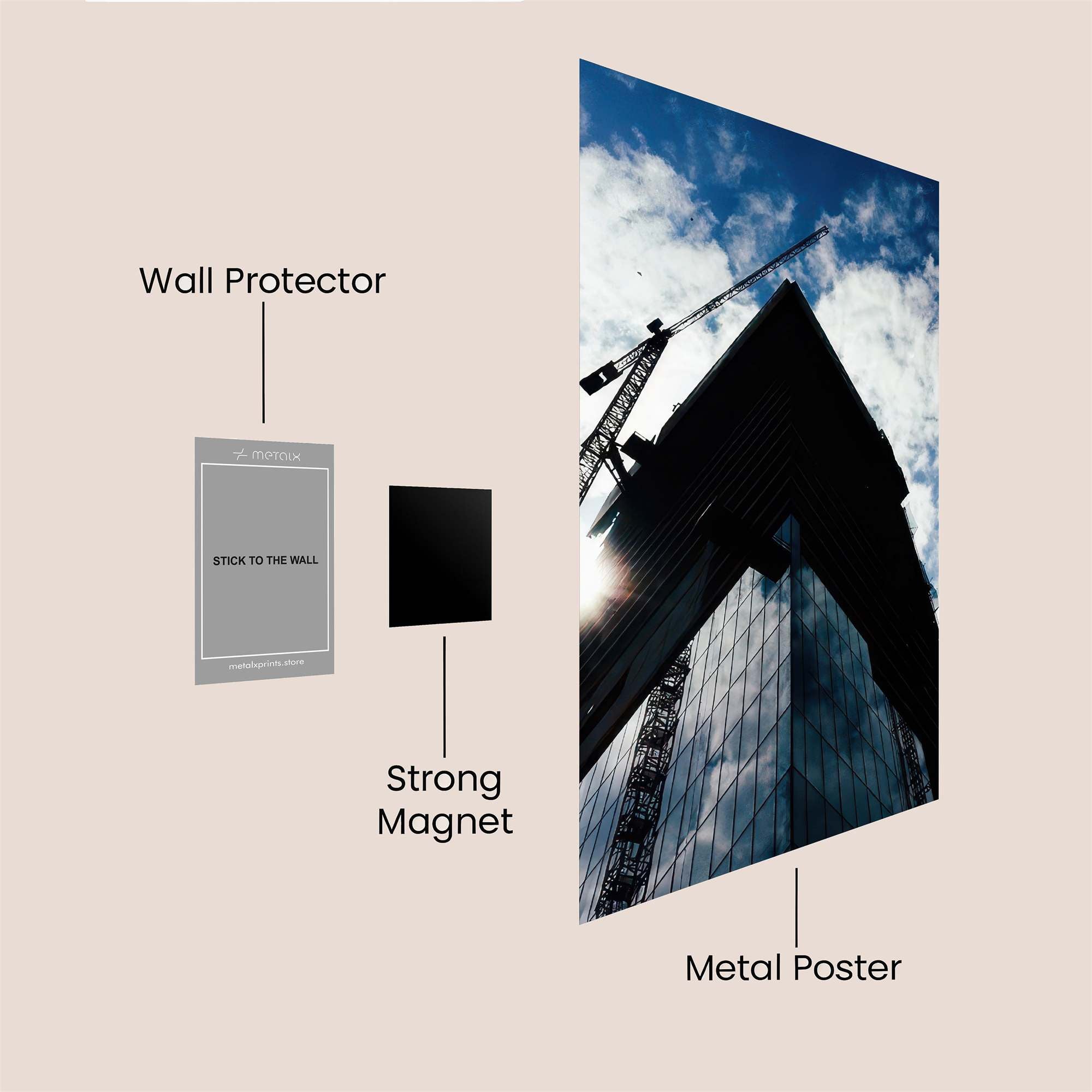 Skyscraper Ambition Safe Wall Magnetic / M