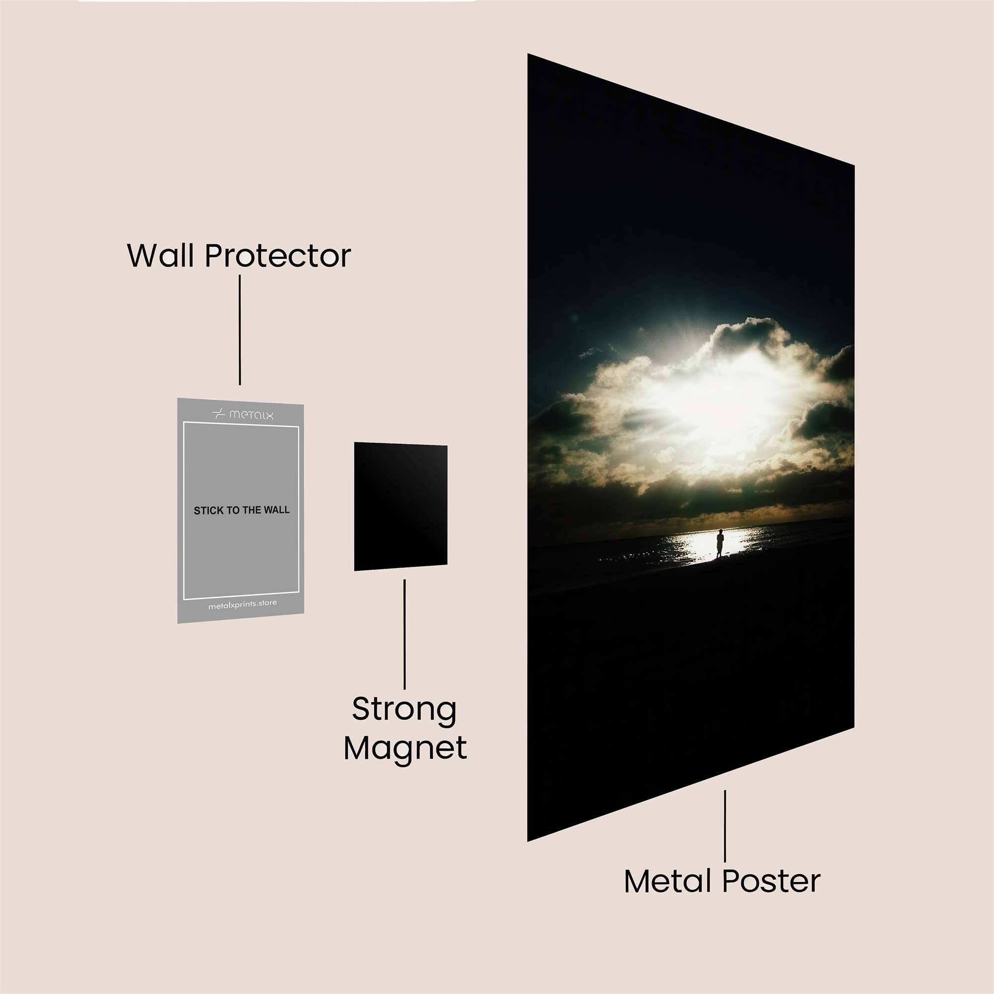 Sunset Solitude Safe Wall Magnetic / M