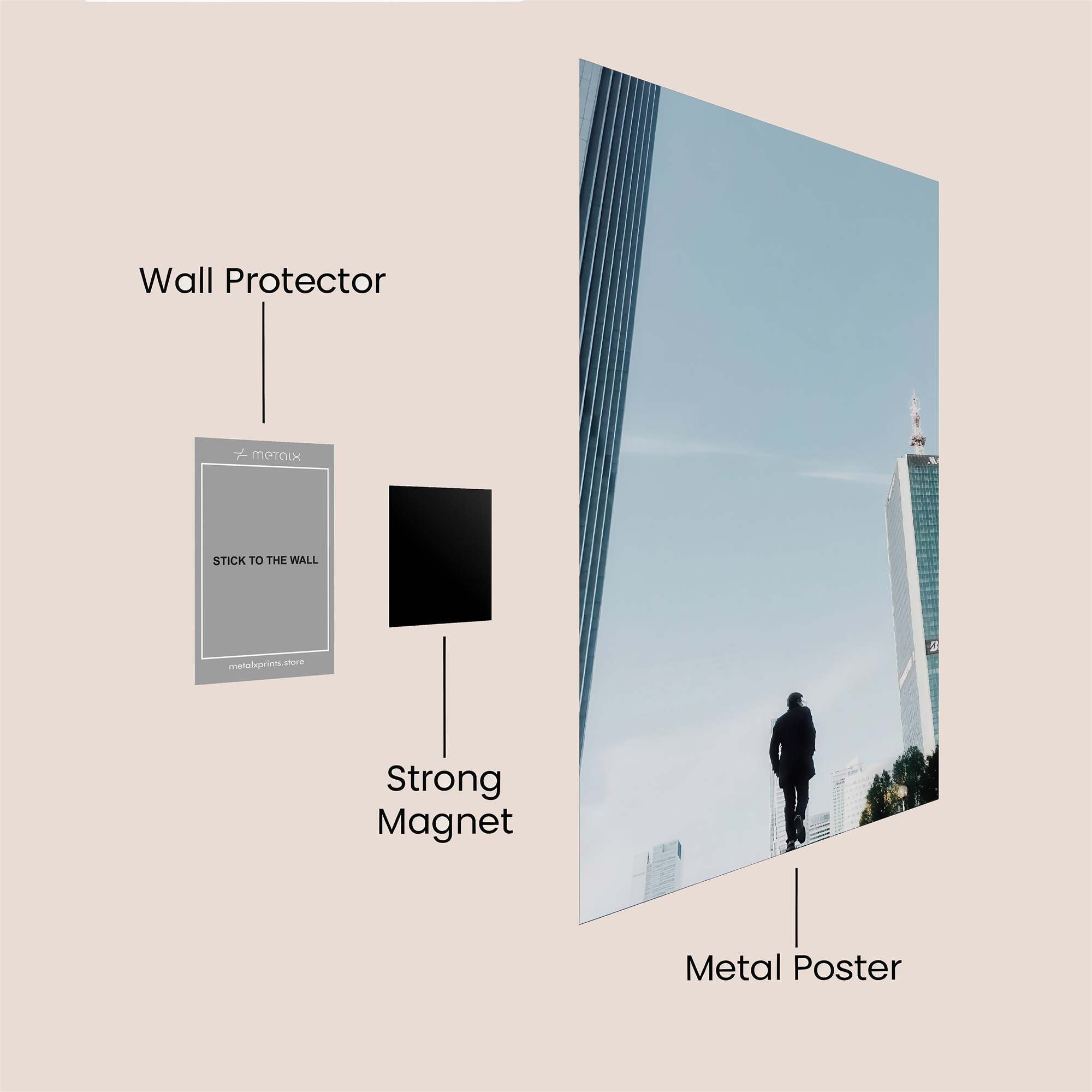 Skyline Solitude Safe Wall Magnetic / M
