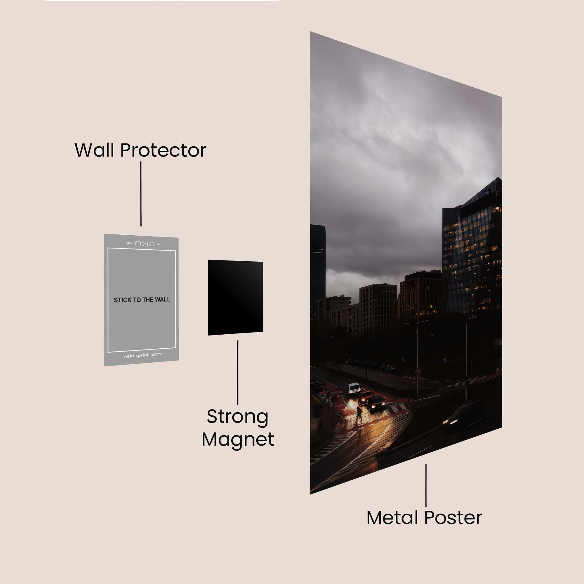 City Gloom Safe Wall Magnetic / M