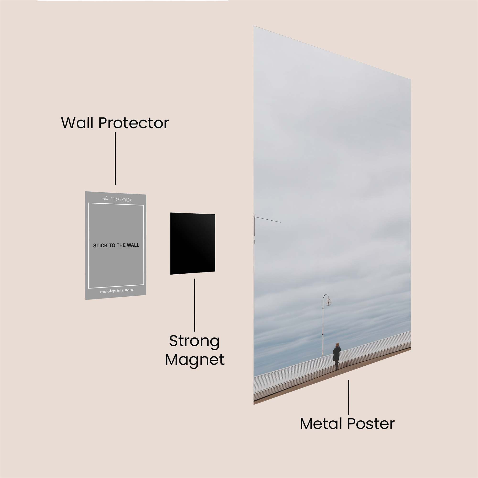 Solitude Echoes Safe Wall Magnetic / M