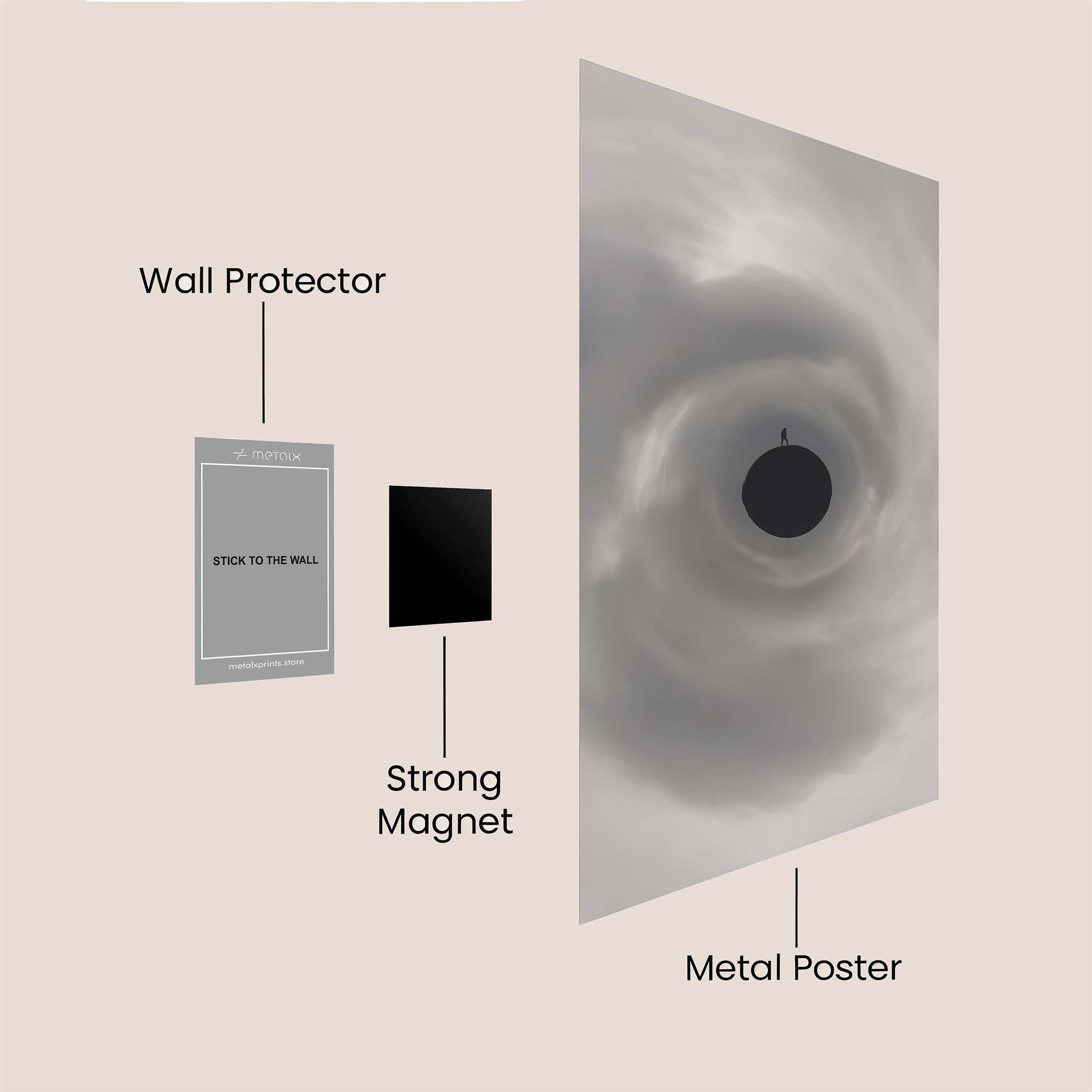 Hurricane Serene Safe Wall Magnetic / M