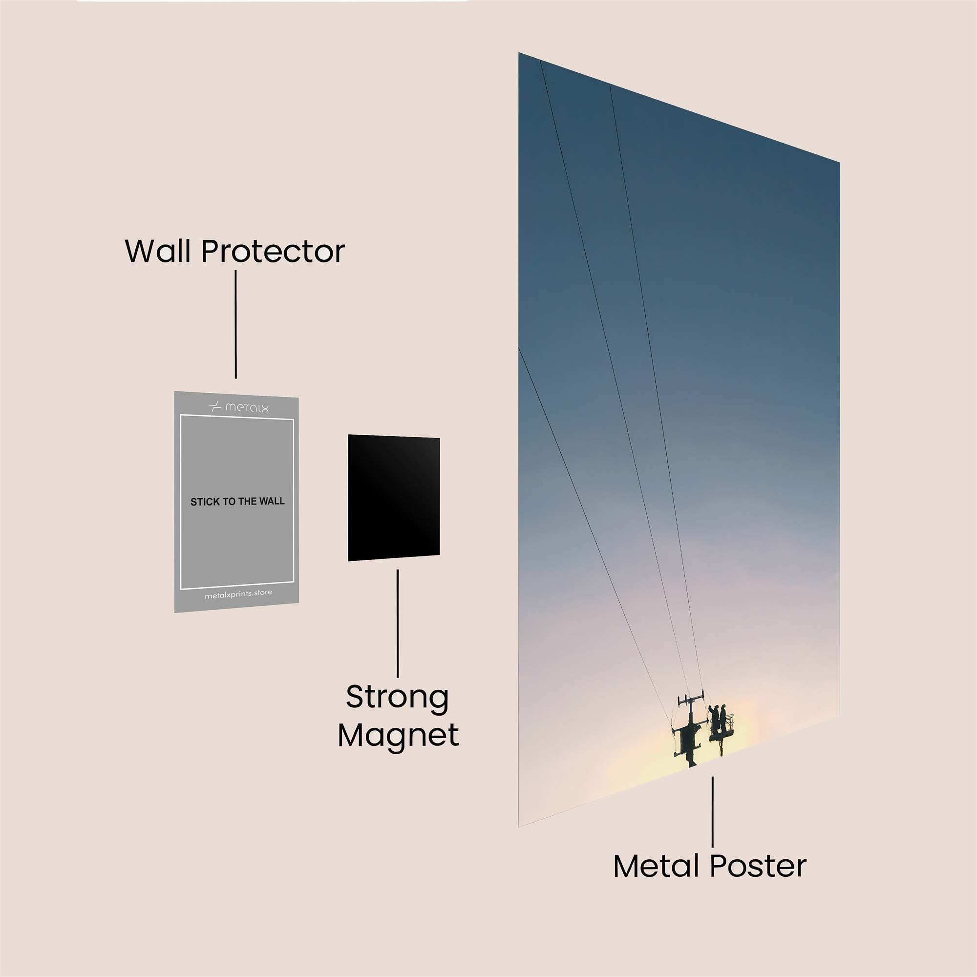 Wires Serene Safe Wall Magnetic / M