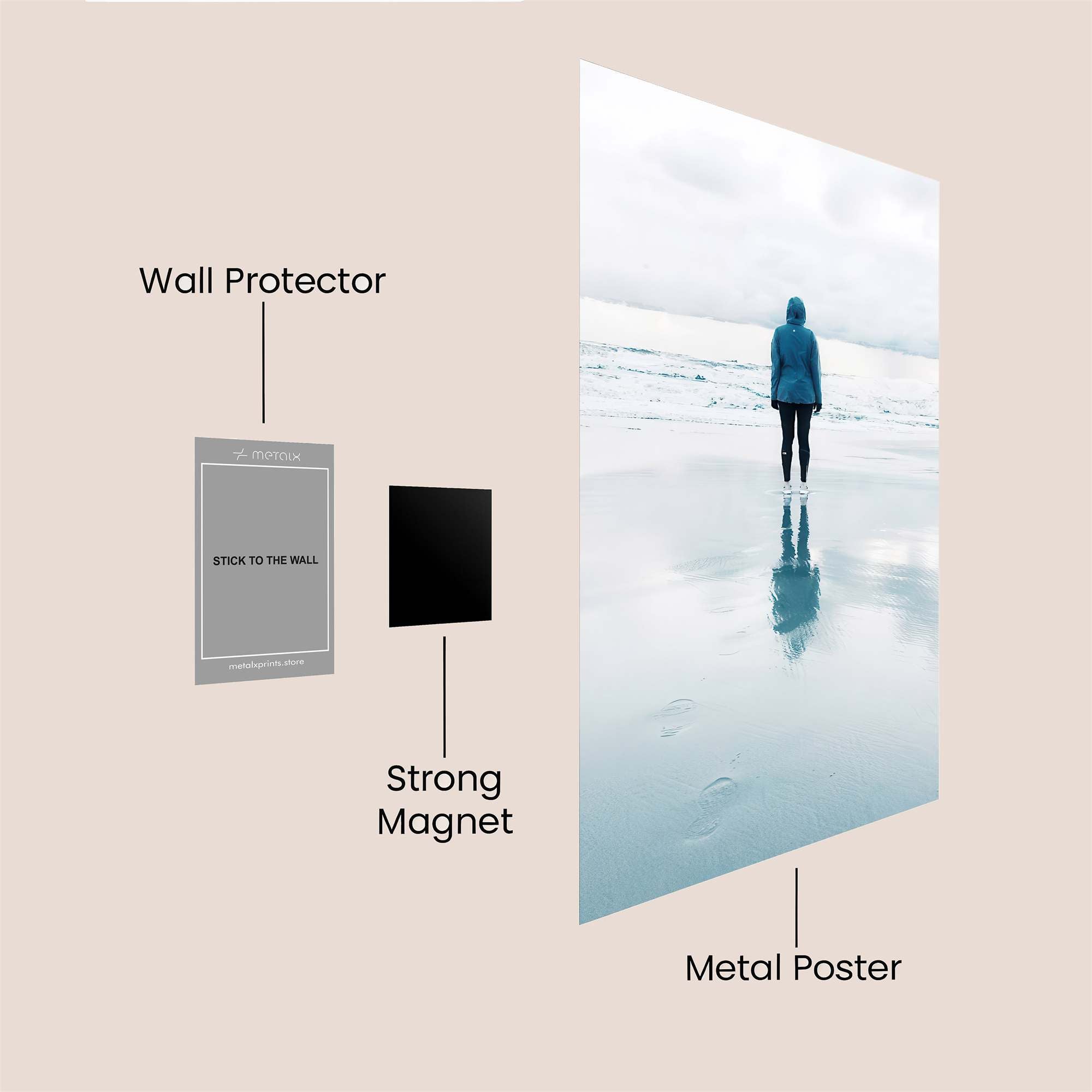 Solitude Echoes Safe Wall Magnetic / M